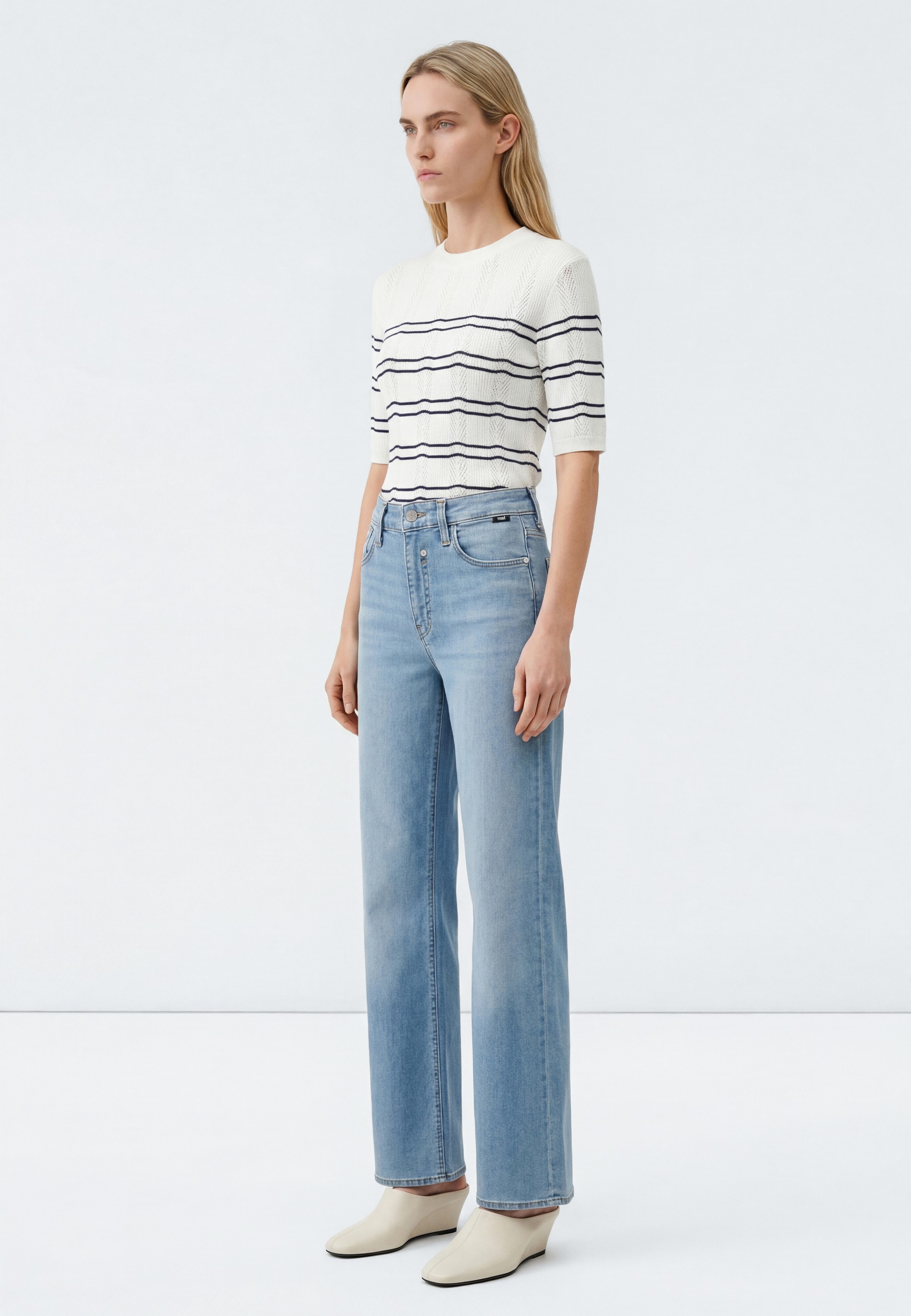 Mavi Strickpullover »SHORT SLEEVE TRICOT« Top Strick