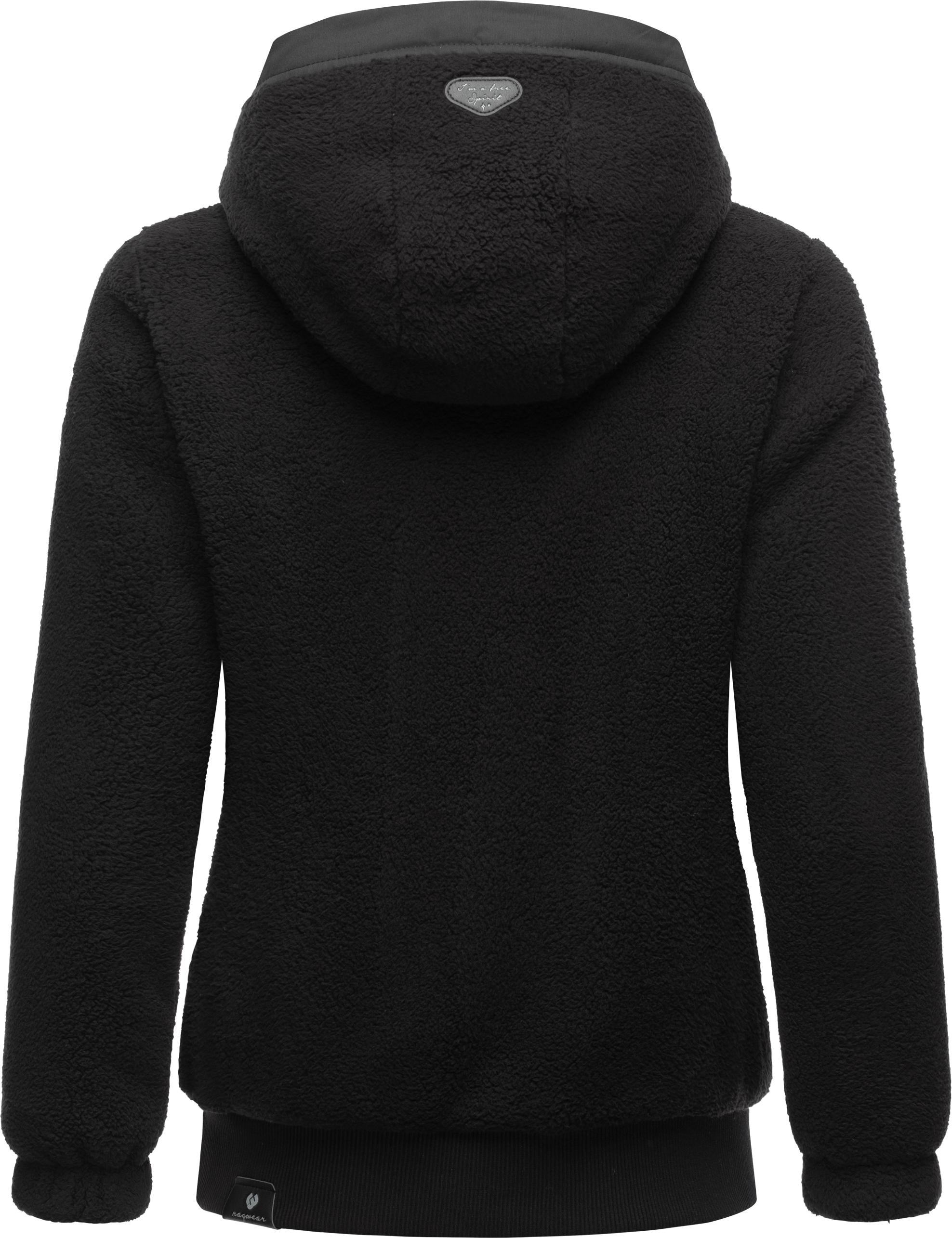 Ragwear Outdoorjacke »Cousy Short«, mit Kapuze, flauschige Übergangsjacke mit Teddyfell und Kapuze