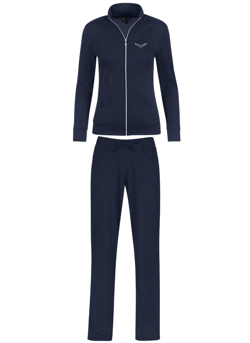 Trigema Jogginganzug "TRIGEMA Freizeitanzug mit Kristallsteinen" 2 Stk. günstig online kaufen