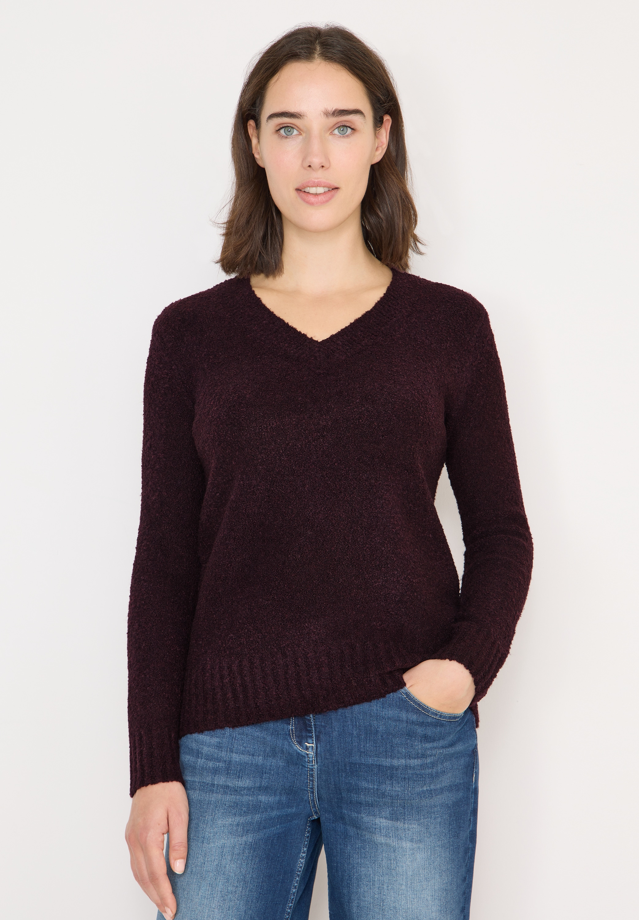 Cecil V-Ausschnitt-Pullover mit V-Ausschnitt günstig online kaufen