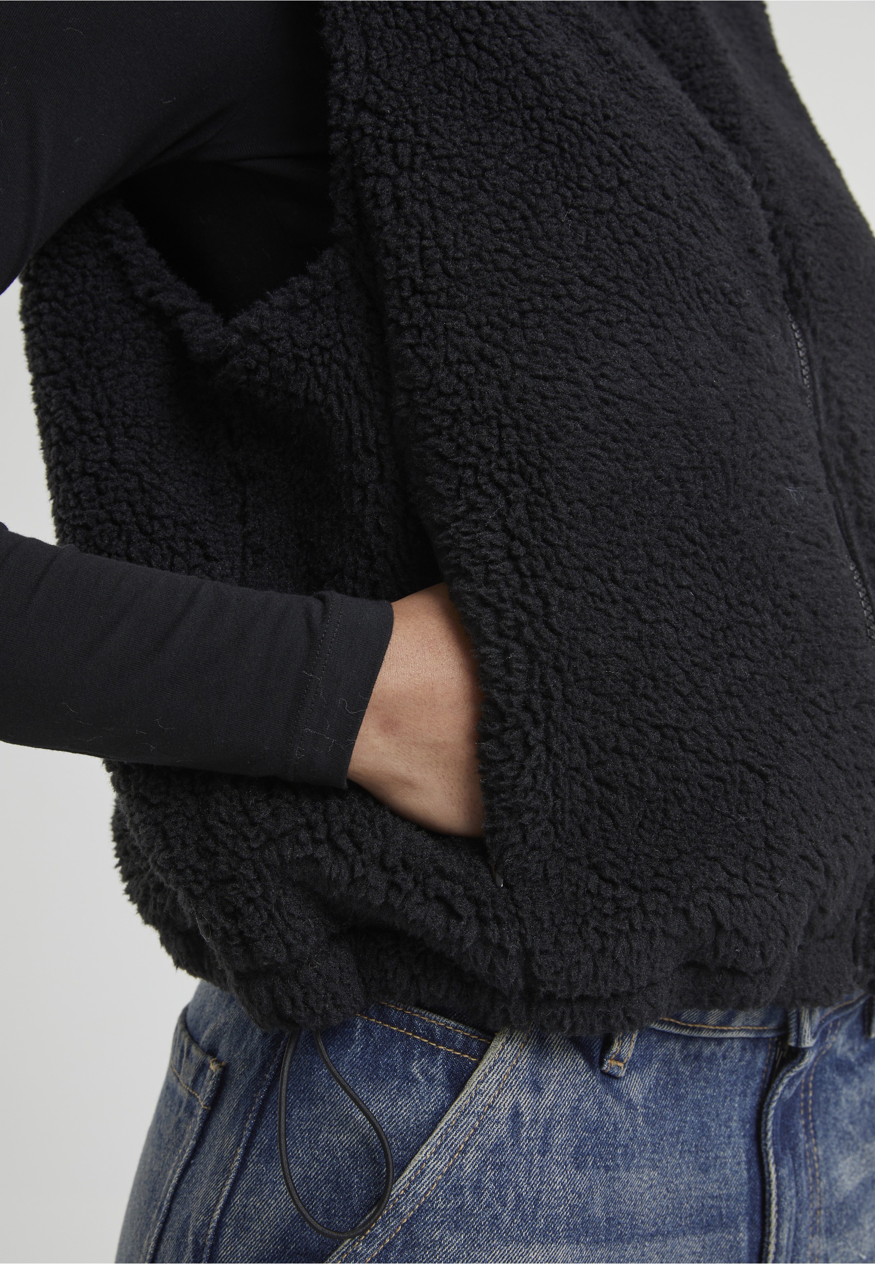 URBAN CLASSICS Steppweste »Urban Classics Ladies Short Sherpa Vest«