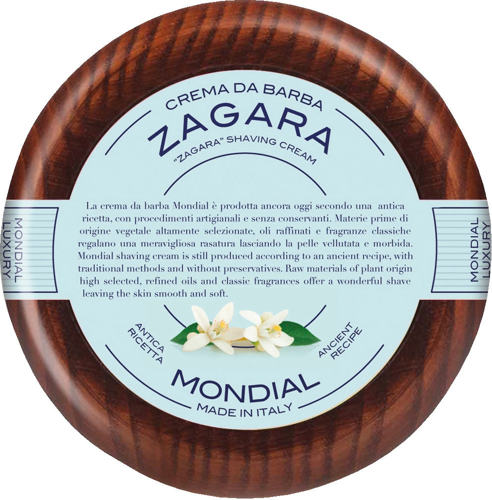 Wooden Mondial Bowl Rasiercreme Zagara« Rechnung Barberia »Luxury Shaving Antica Cream BAUR | auf