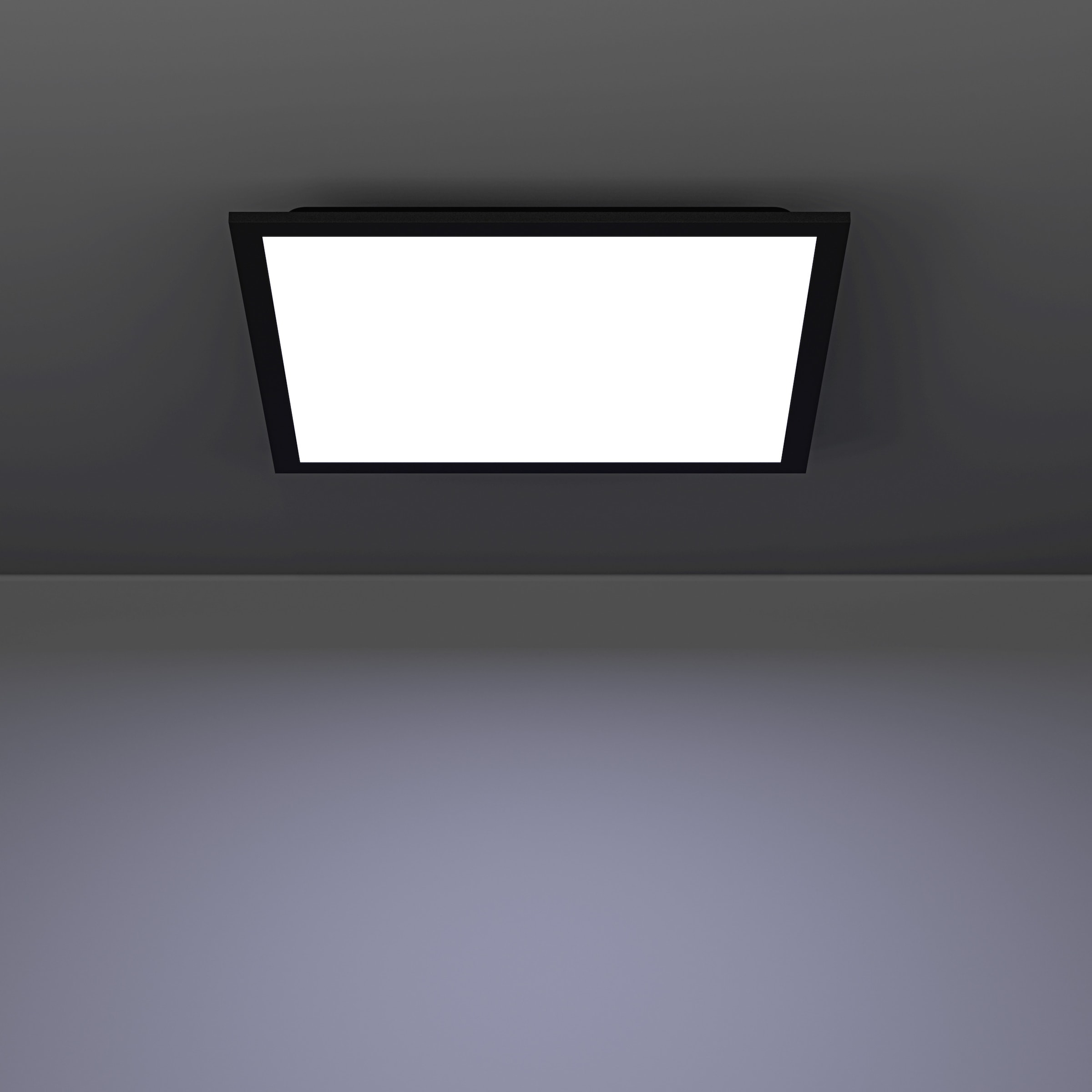 EGLO LED Deckenleuchte »MORADILLO Deckenlampe - Stahl - LED - 18,8W - IP20« LED-Modul 1 Stk. Kaltweiß | Neutralweiß | Warmweiß Wohzimmerlampe, Esszimmerlampe, Flur, Schlafzimmer, L39,3xB39,3xH6,1cm