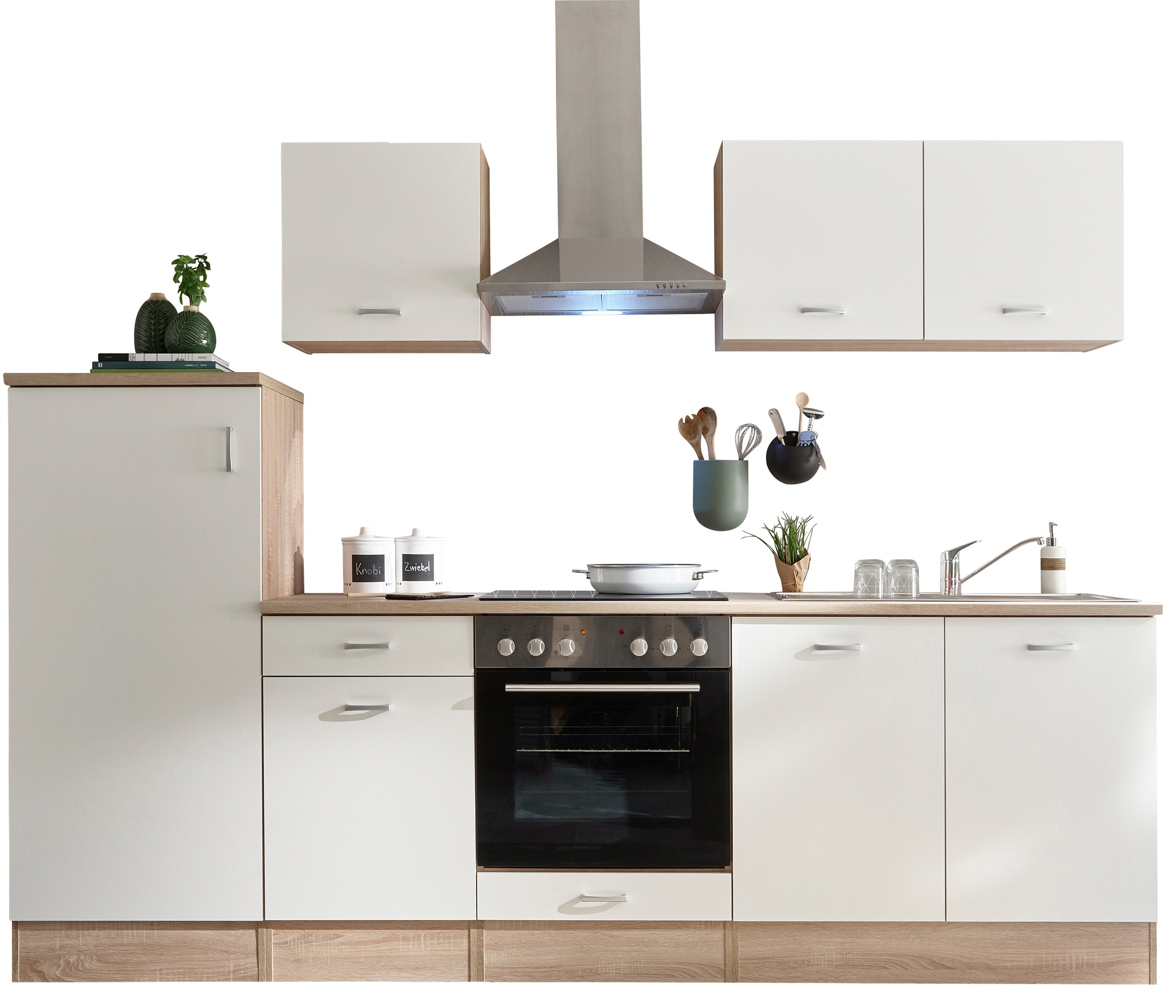 BASIC by Balculina Küchenzeile »Andy«, Breite 270 cm, wahlweise mit E-Geräten