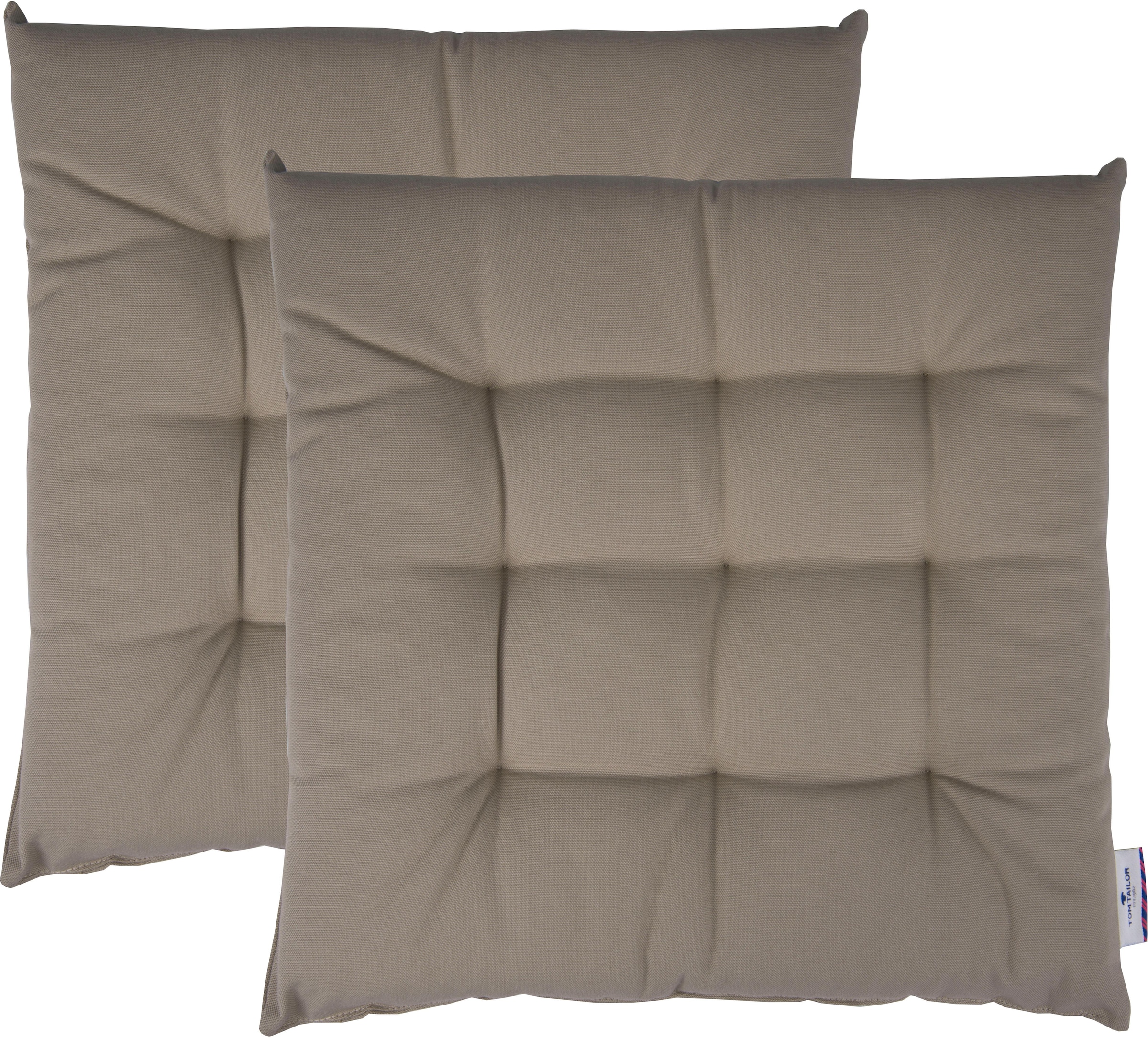 TOM TAILOR HOME Sitzkissen "Dove", TOM TAILOR unifarbenes, abgestepptes Sit günstig online kaufen