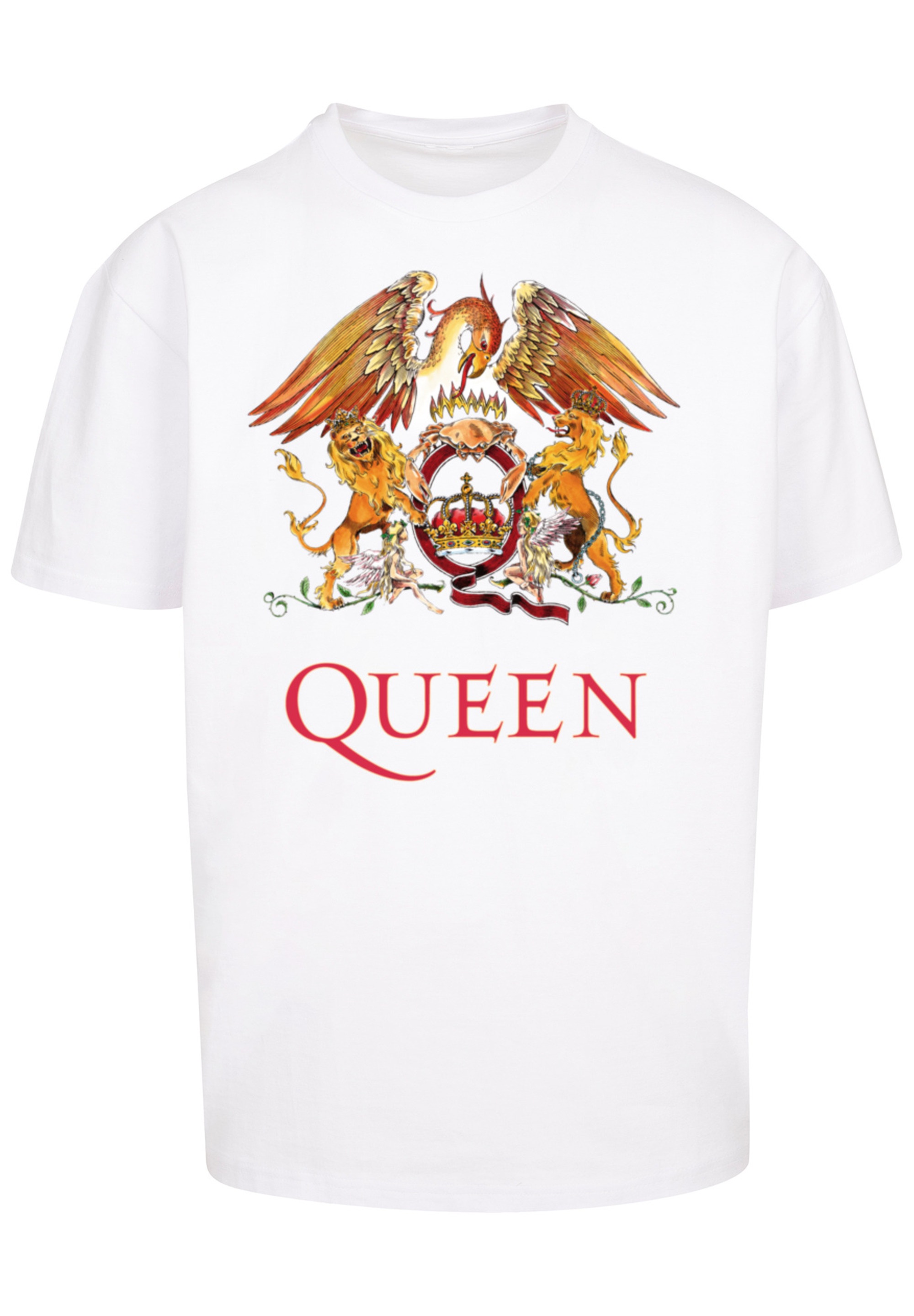 F4NT4STIC T-Shirt »Queen Rockband Classic Crest Black«, Print