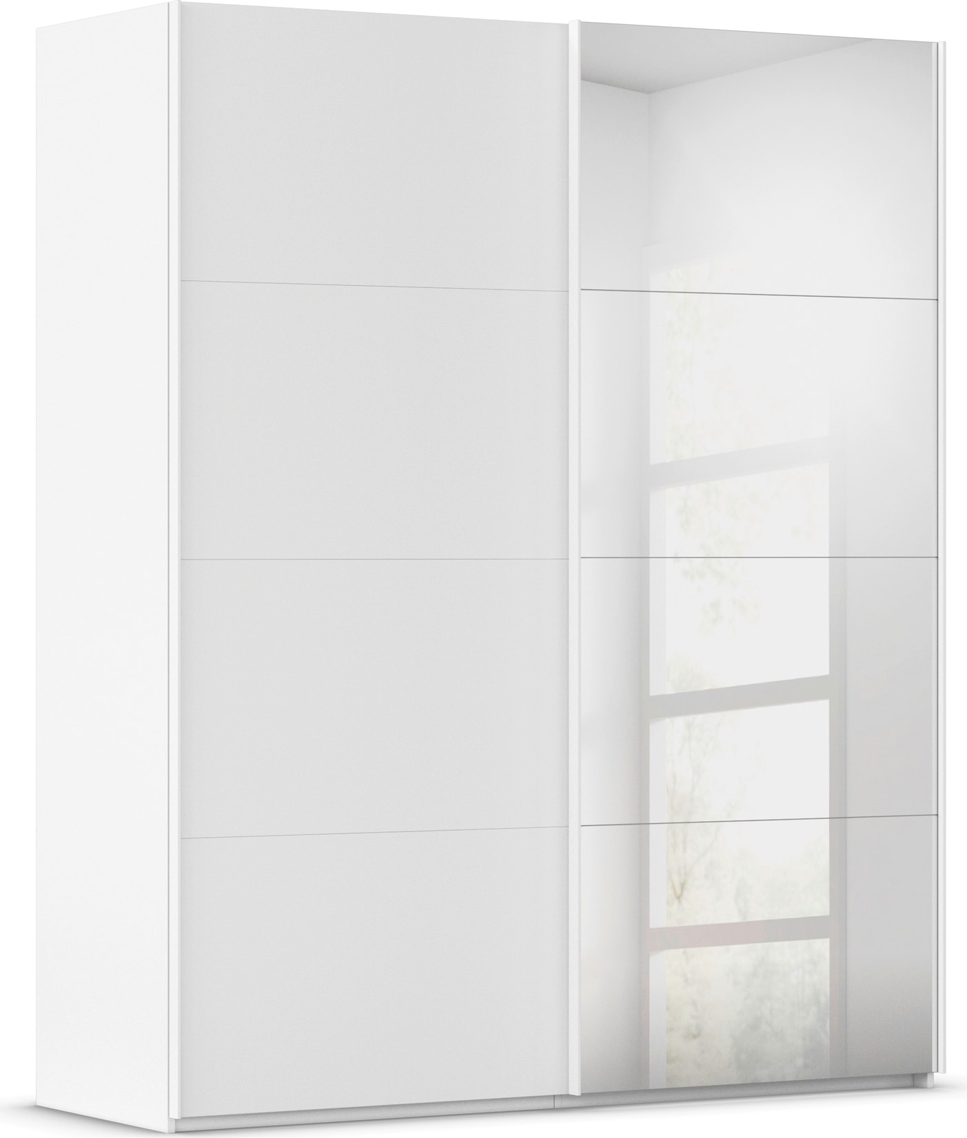 rauch "Kleiderschrank Schrank Garderobe Schlafzimmerschrank SCALE-FYRA" edle viergeteilte Türen mit Spiegel und vielen Farben MADE IN GERMANY