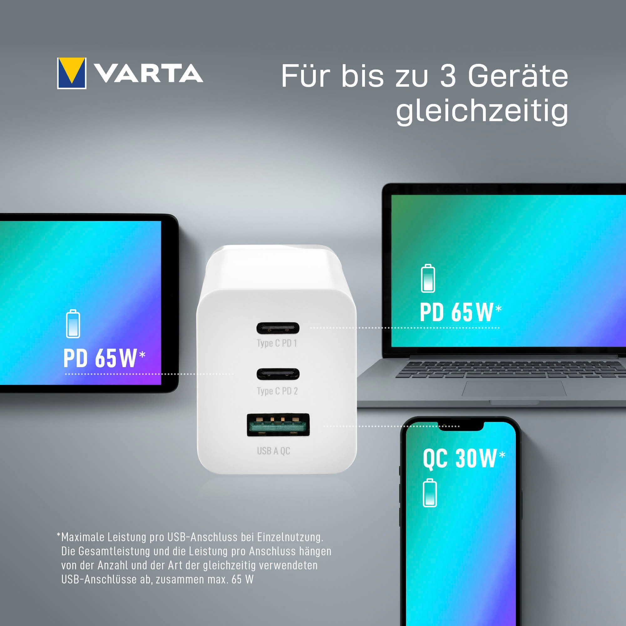 VARTA Batterie-Ladegerät »High Speed Charger«, (1 St.)