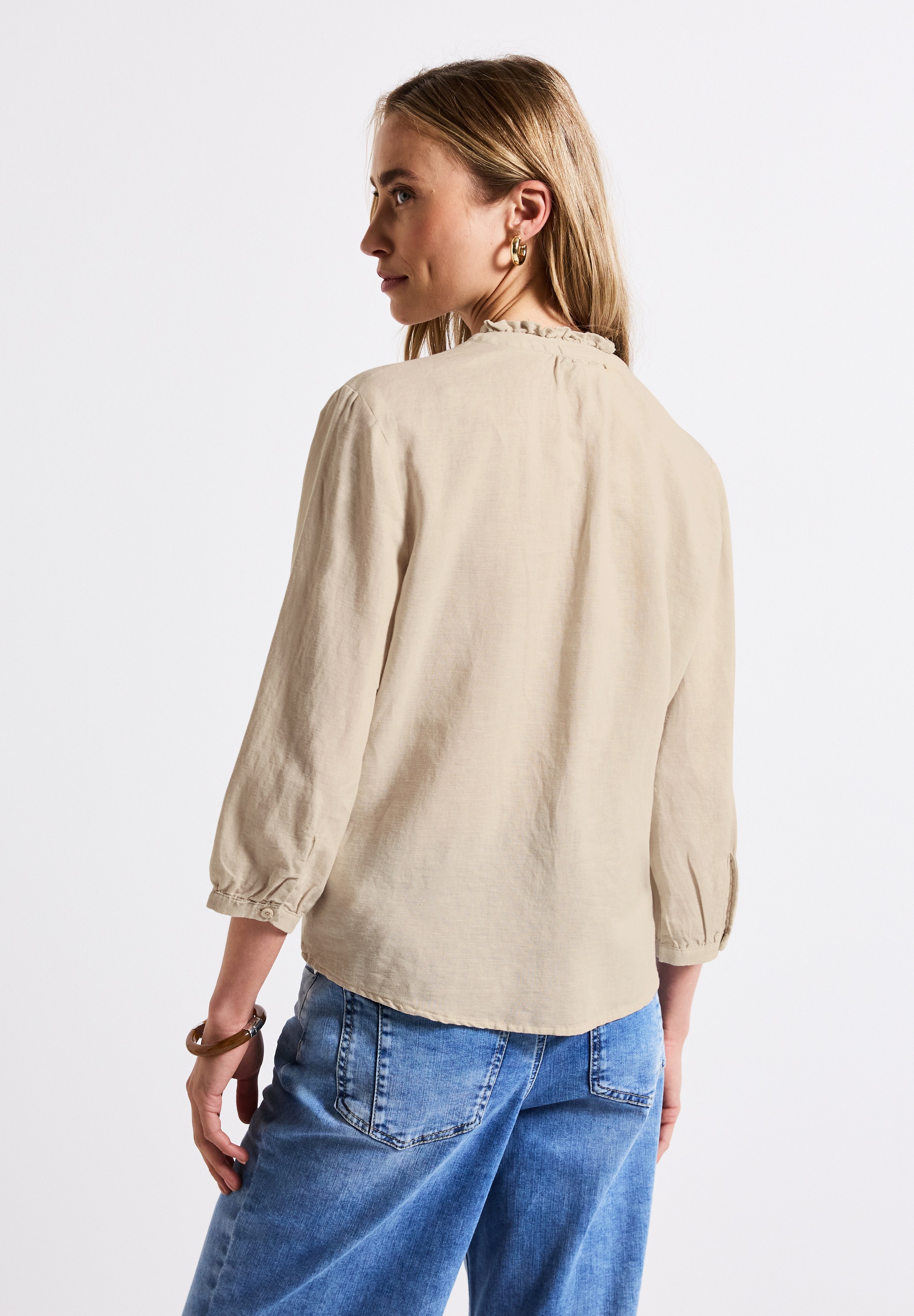 STREET ONE Rüschenbluse, farbig günstig online kaufen
