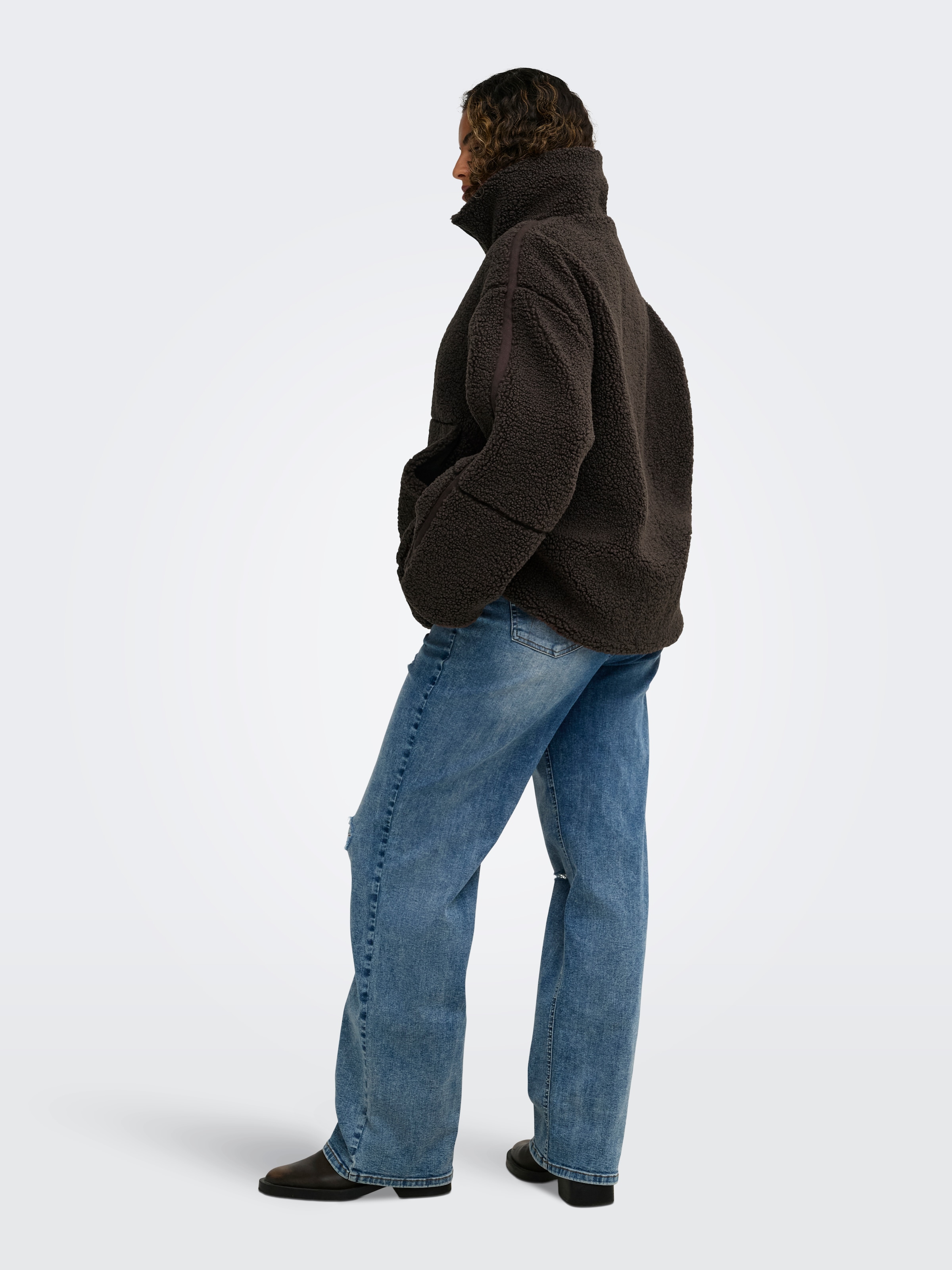 ONLY CARMAKOMA Plüschjacke »CARASPEN TEDDY JACKET OTW NOOS« Kunstfaser, Teddyplüsch