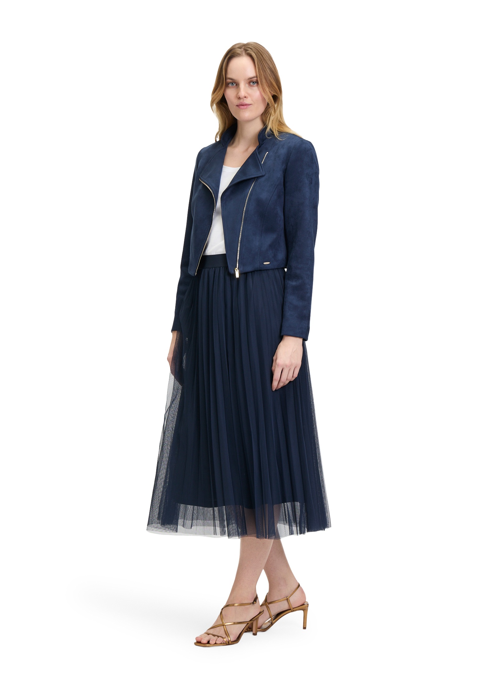 Betty&Co Midirock »Betty & Co Midirock mit Plissee«, Plissee