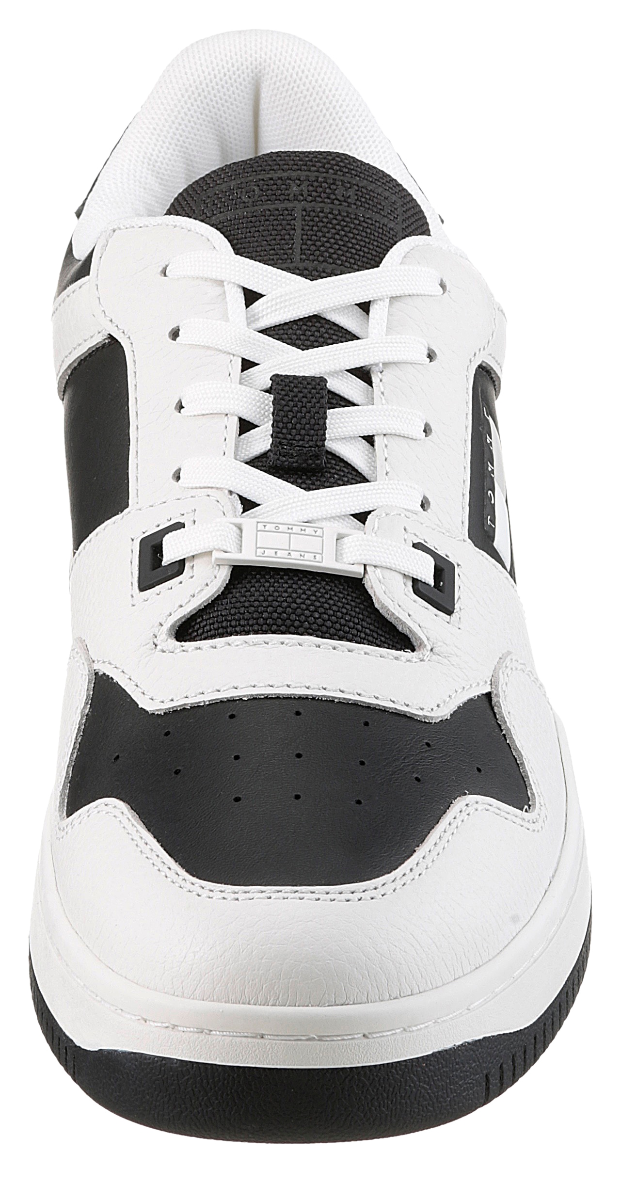 Tommy Jeans Plateausneaker »TJM RETRO BASKET CUPSOLE TUMBLE«, Freizeitschuh, Halbschuh, Schnürschuh mit gepolstertem Schaftrand