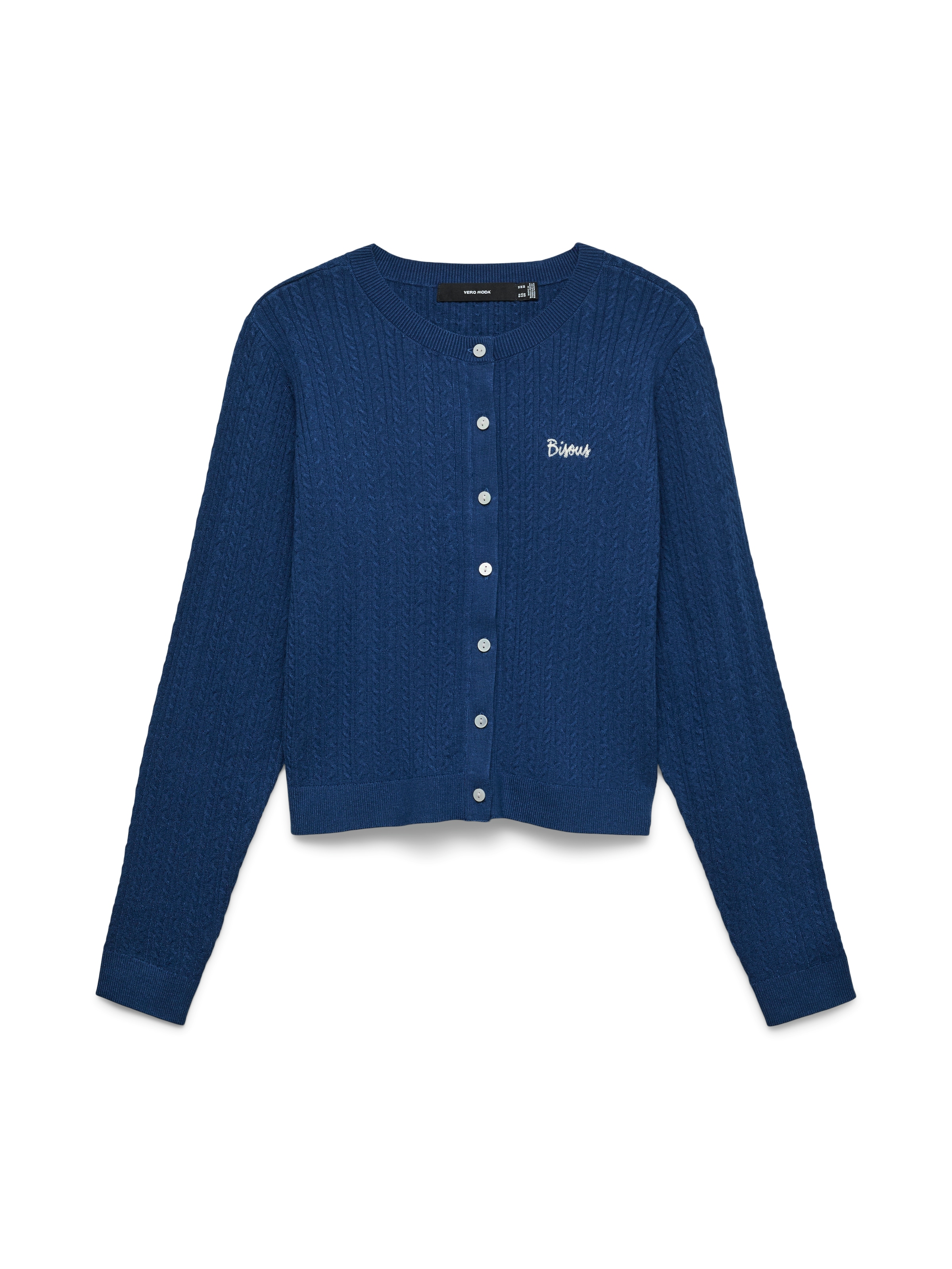 Vero Moda Strickjacke »VMGOLD CABLE LS O-NECK CARDIGAN« Viskosemischung, regular fit