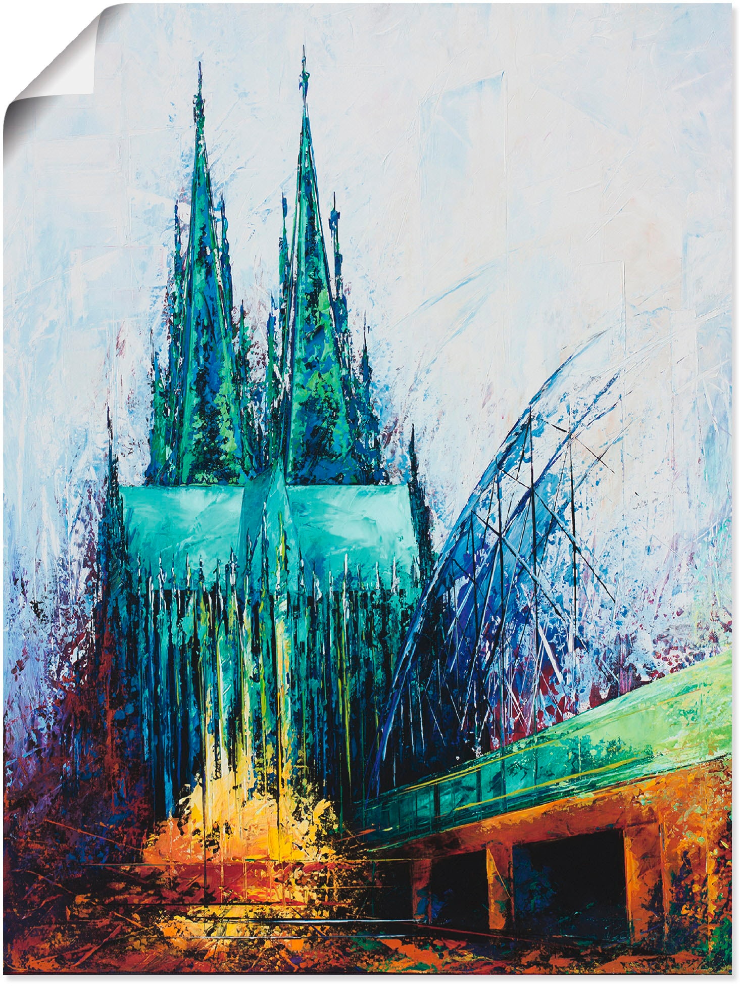 Artland Wandbild "Kölner Dom", Deutschland, (1 St.), als Leinwandbild, Poster in verschied. Größen