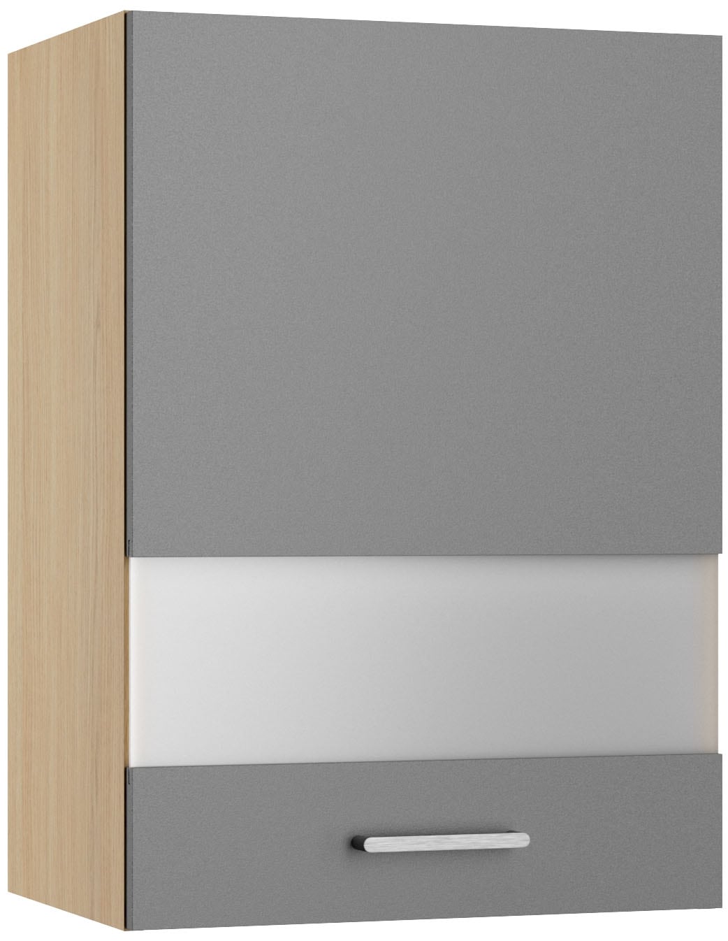 KOCHSTATION "KS-Lucy" Breite 50 cm, mit 1 Segmentglastür, 2 Einlegeböden, Soft-Close