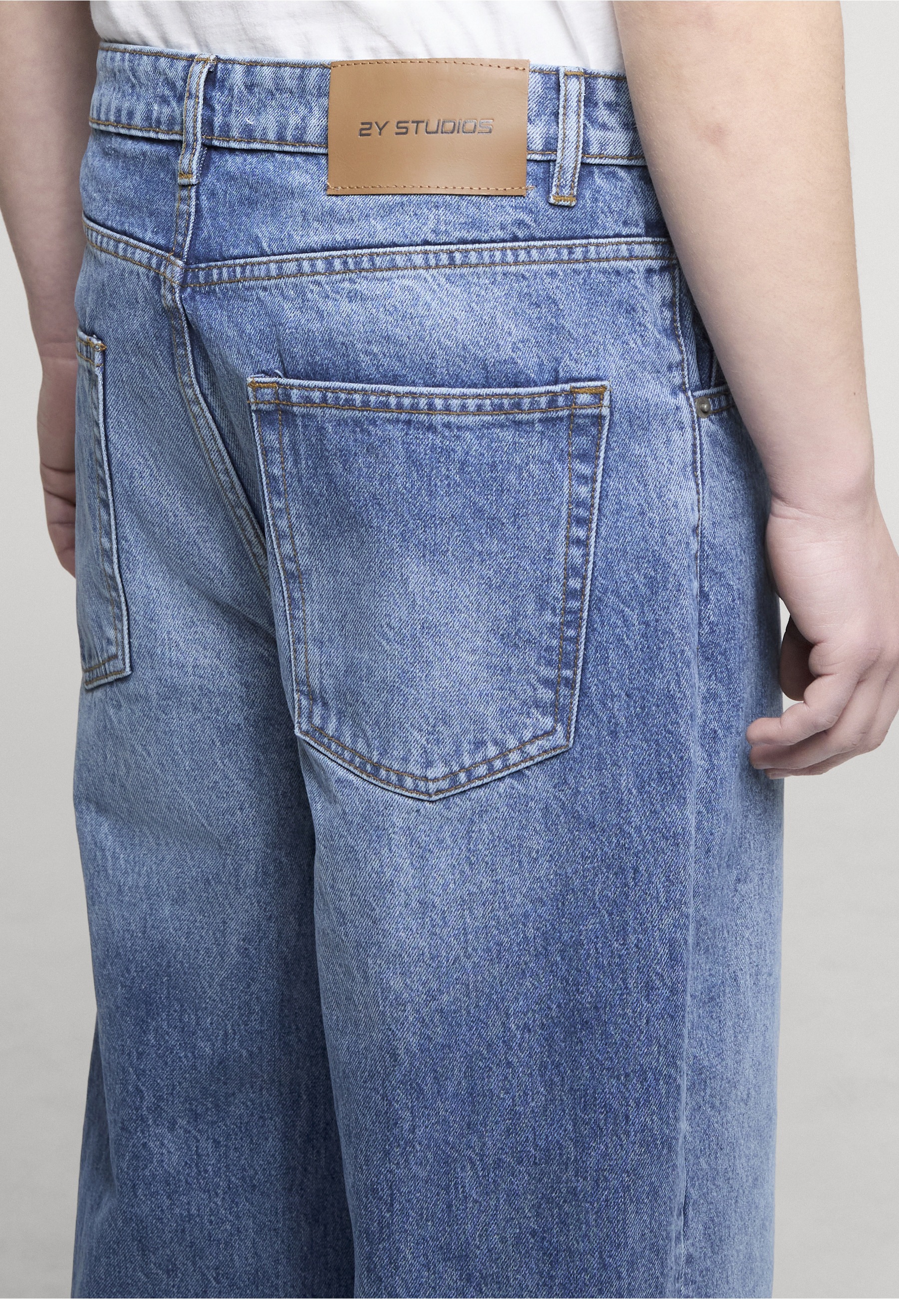 2Y Studios Adrik Basic Baggy Jeans Blue 36 10