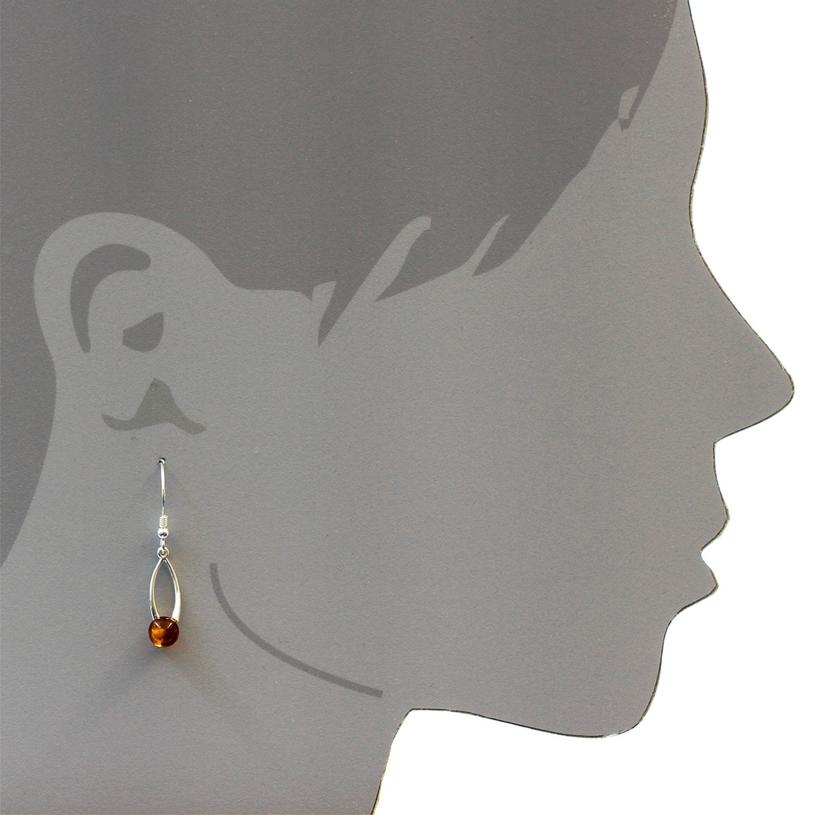 OSTSEE-SCHMUCK Paar Ohrhänger »- Melina - Silber 925/000 - Bernstein«