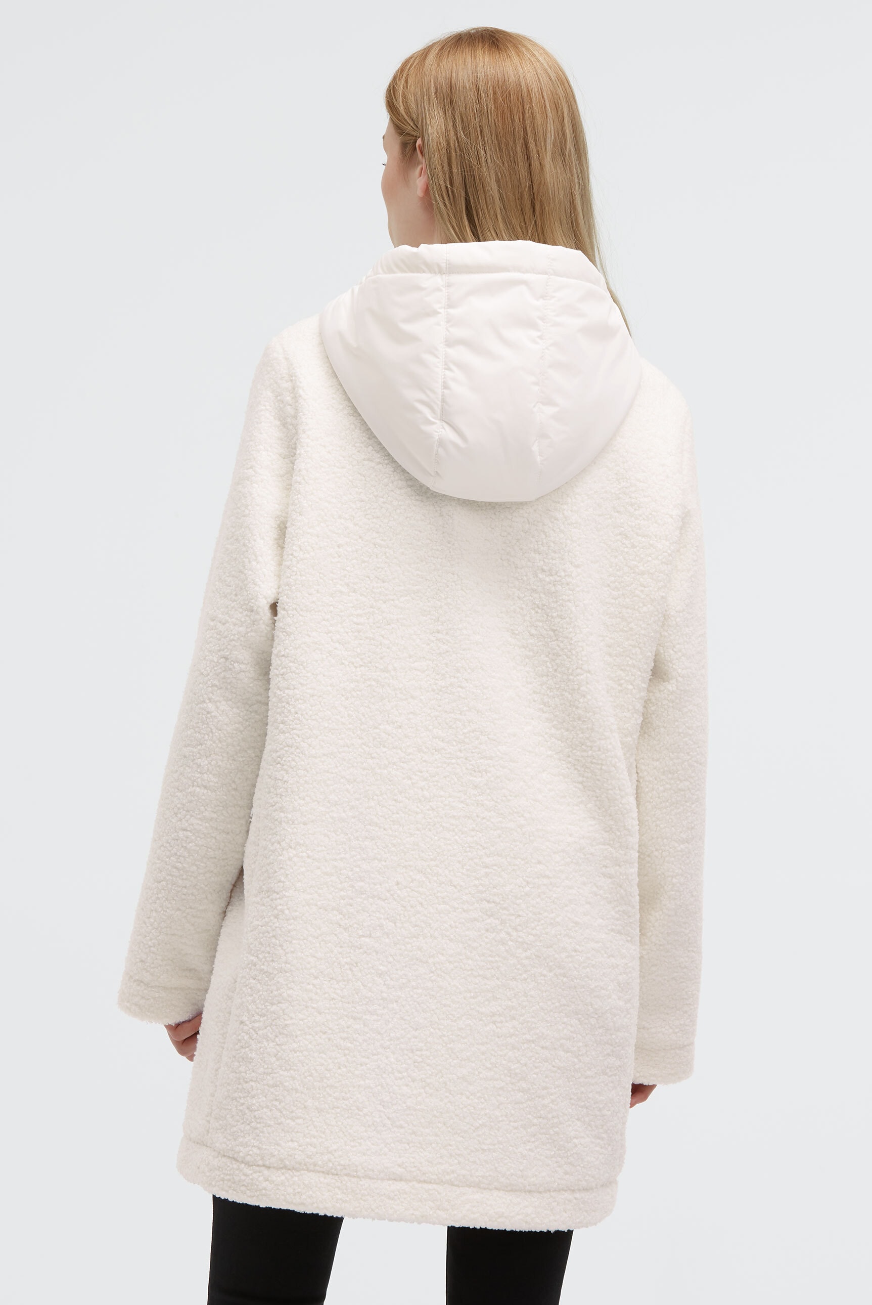 SOCCX Kurzmantel in Bouclé-Strick-Optik