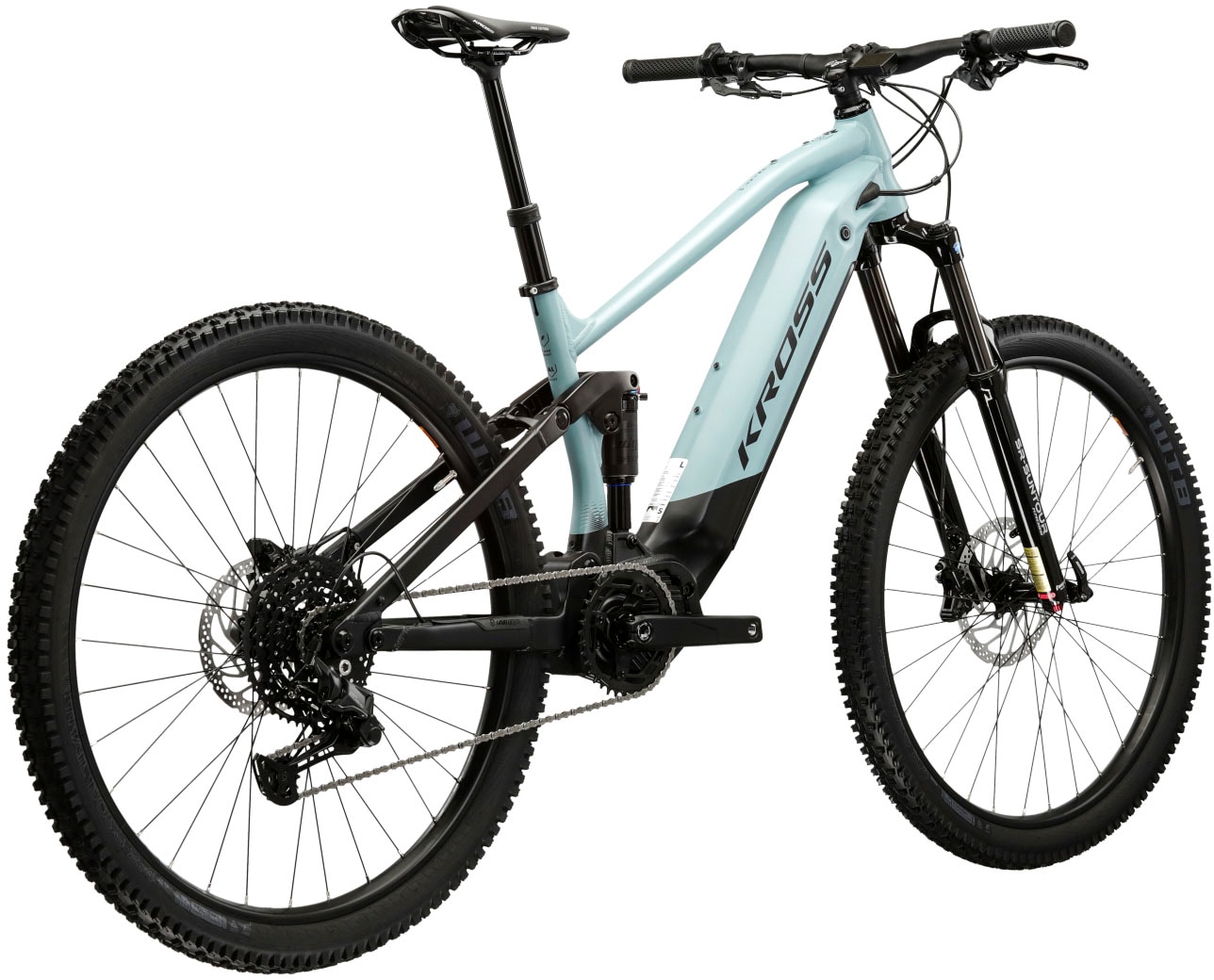 Kross E-Bike »KROSS E-MTB Grist Boost 1.0 29" blau«, 10 Gang, Shimano, CUES U6000, Mittelmotor 250 W