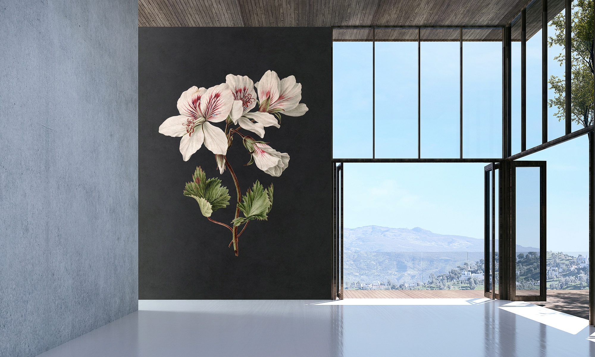 living walls Fototapete »Walls by Patel Midnight Garden«, Vlies, Wand