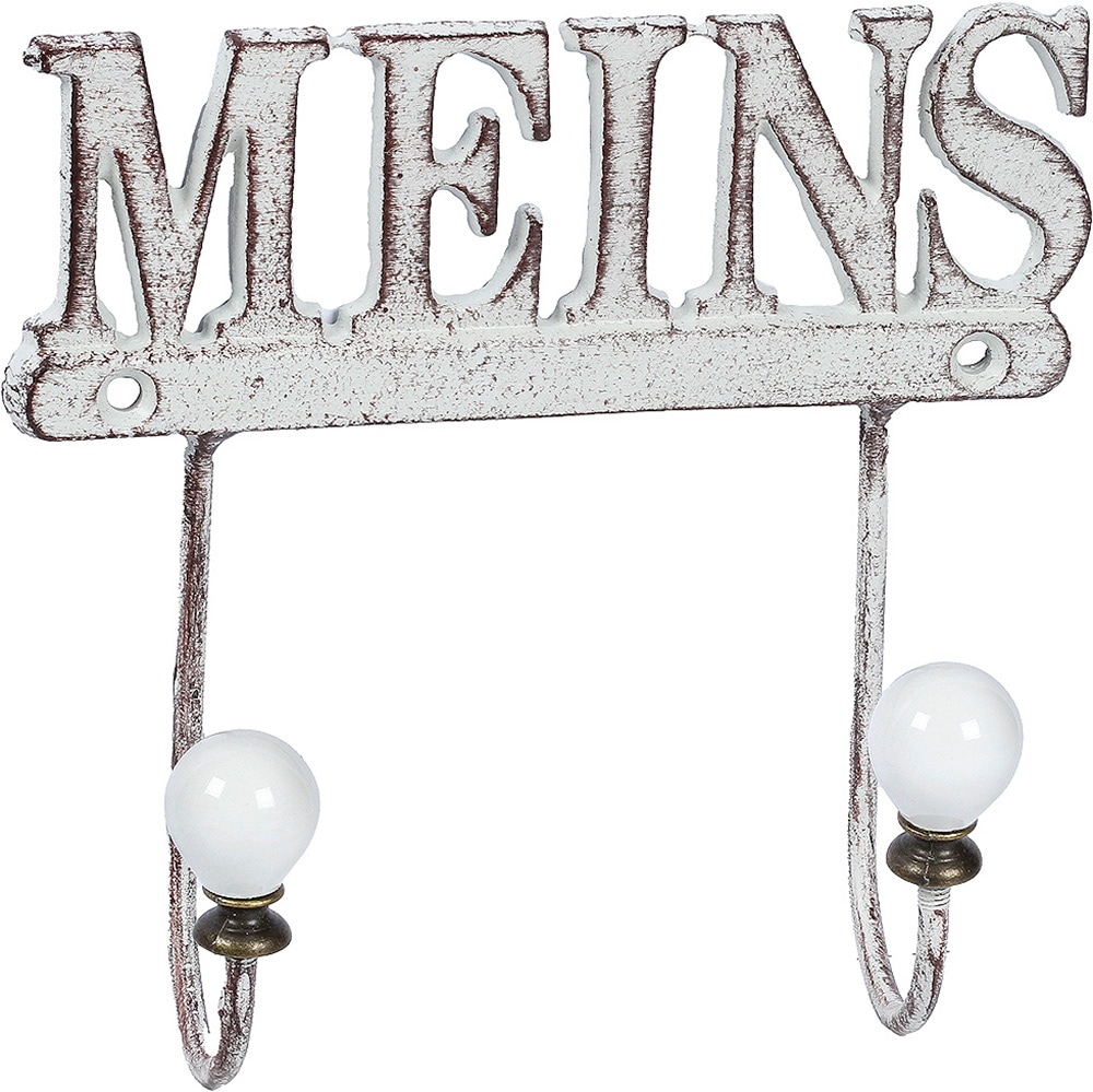 Ambiente Haus Garderobenhaken "Meins Haken aus Gusseisen"