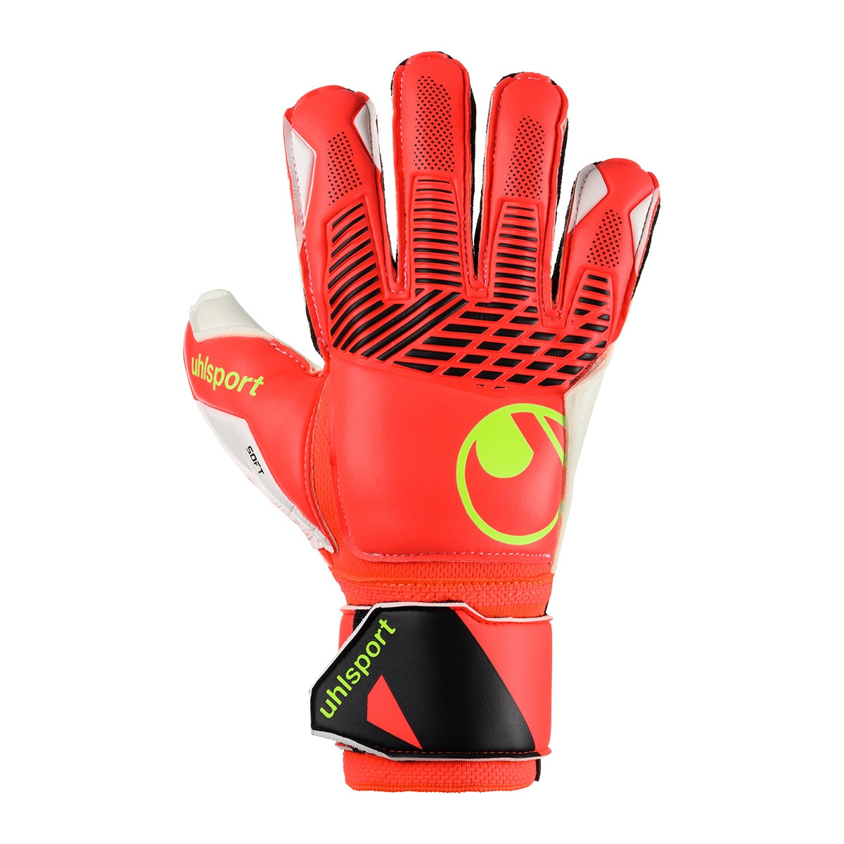 UHLSPORT Mädchen Torwarthandschuhe "Torwarthandschuhe FM ZNE Soft Flex Frame Kids", rot, Gr. 4, Obermaterial: 81% Gummi rubber. 13% Polyester PES. 6%