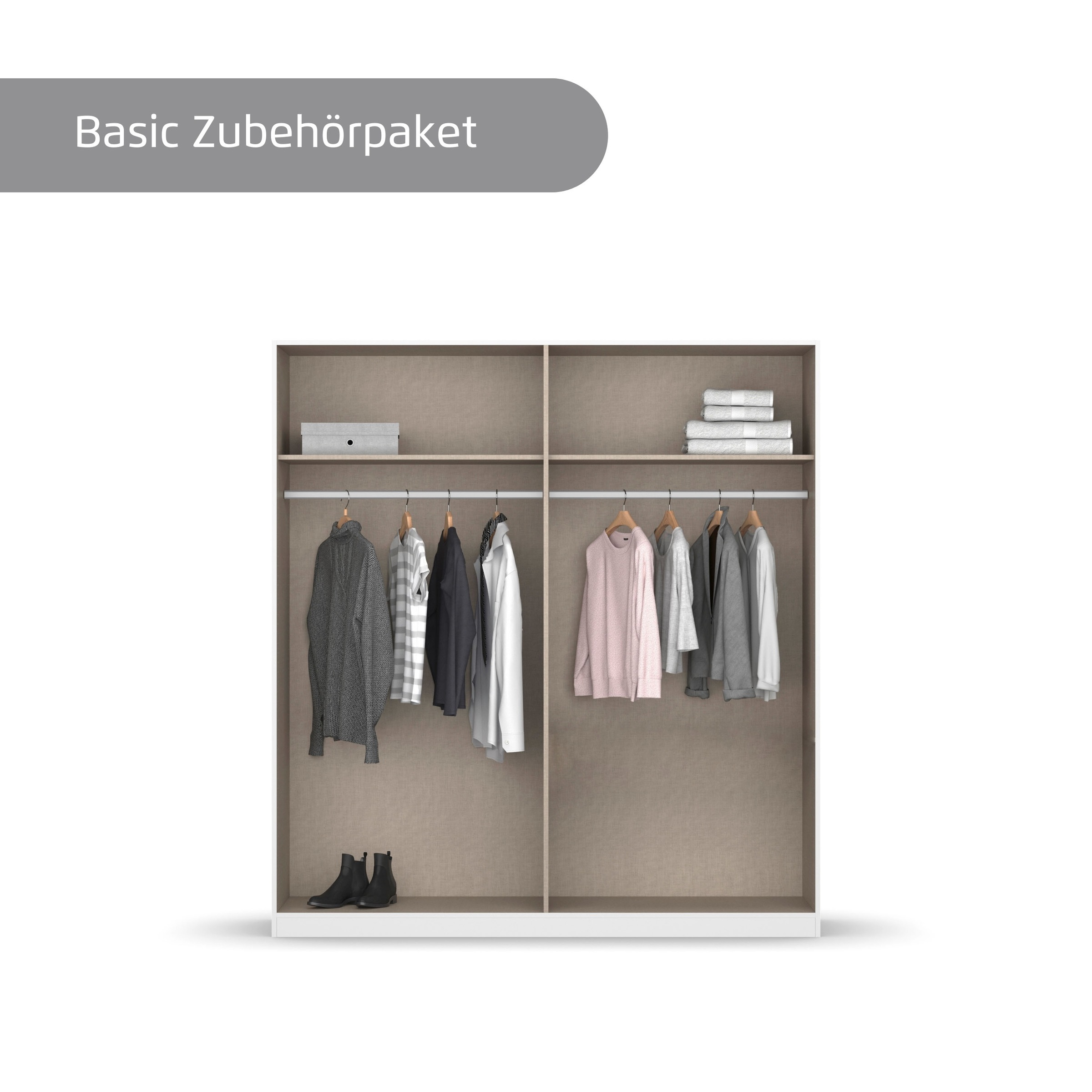 Thumbnail - rauch Kleiderschrank "Drehtürenschrank Schrank Garderobe Wäscheschrank Schlafzimmer AVOLA", (in 3 verschiedenen Ausstatt...