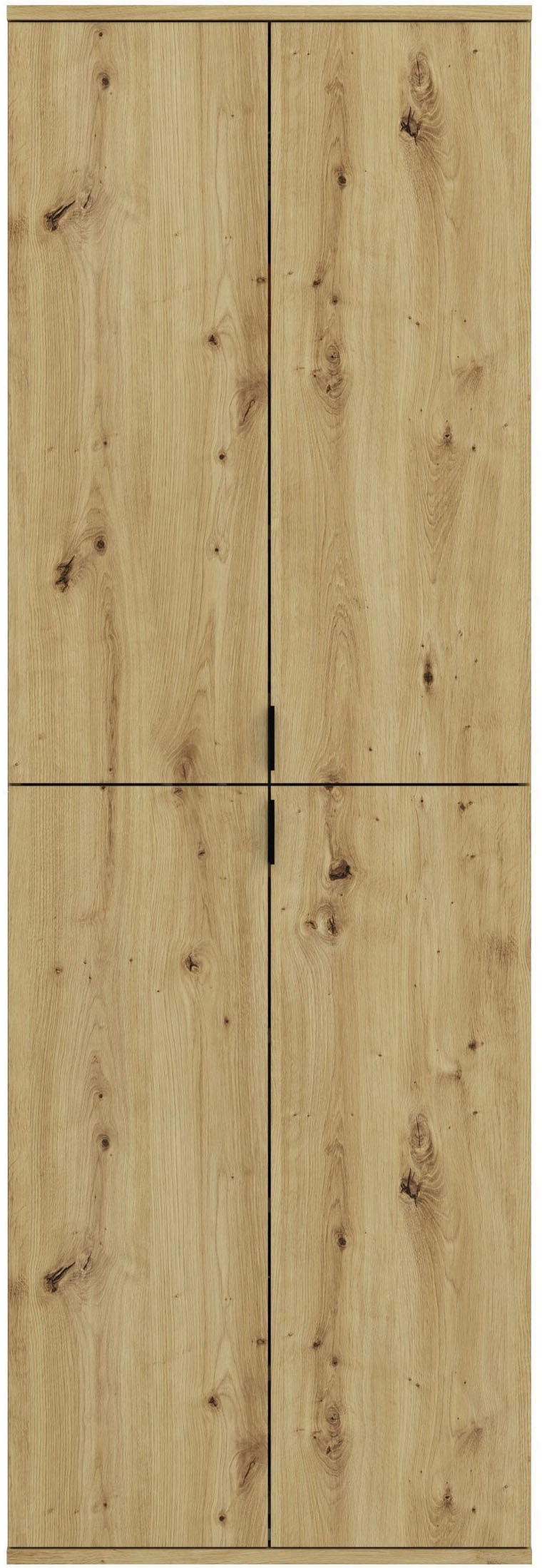 INOSIGN Garderoben-Set »Trondheim, Breite 122cm, best. aus 2 Schränken, 8 Türen, 18 Fächer«, (Set, 2 St.), inkl. ausziehbarer Kleiderstange, Garderobenschrank, Kleiderschrank