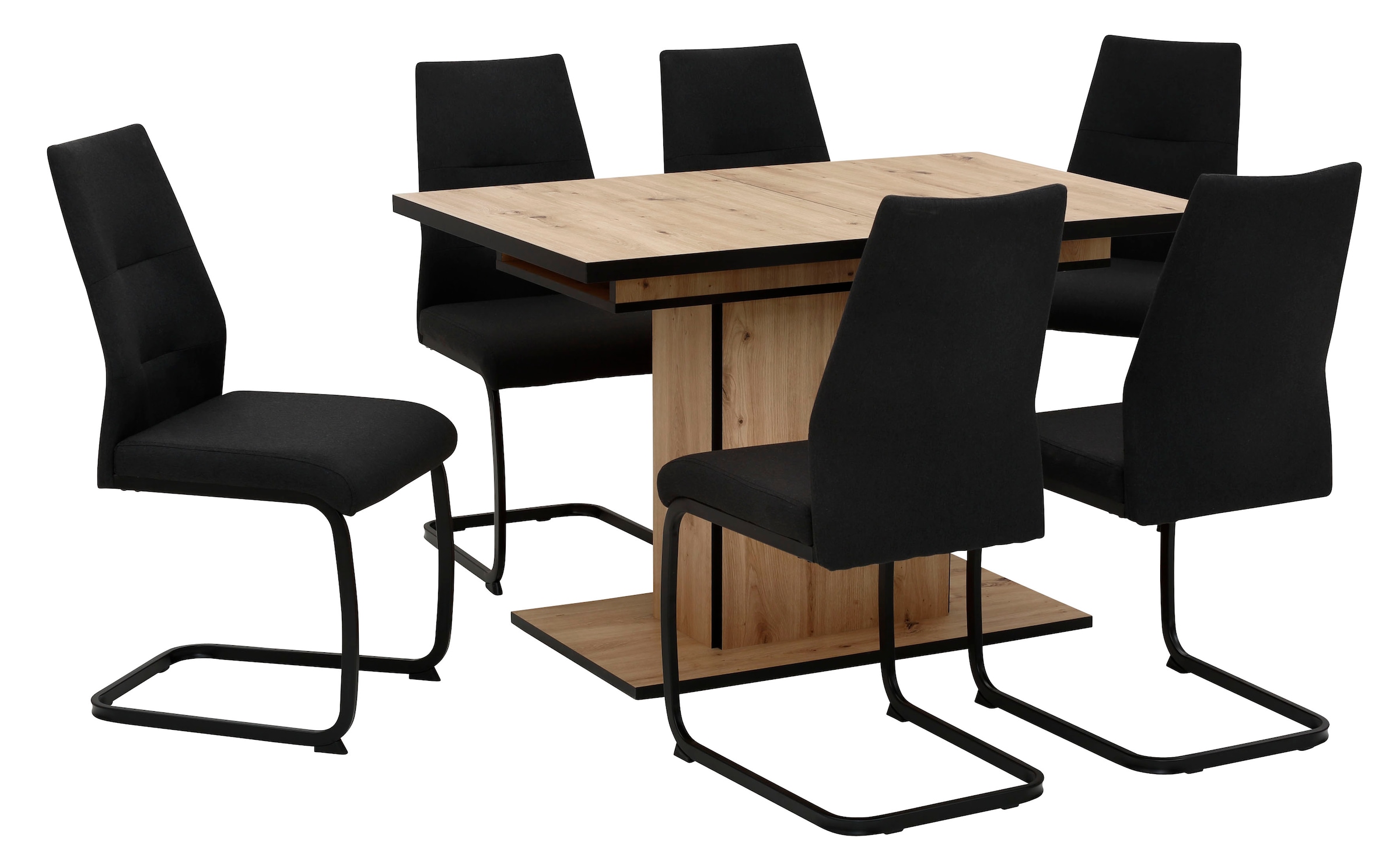 HELA Essgruppe "Ariana, Esstisch mit 6 Stühlen, ausziehbarer Küchentisch" S günstig online kaufen