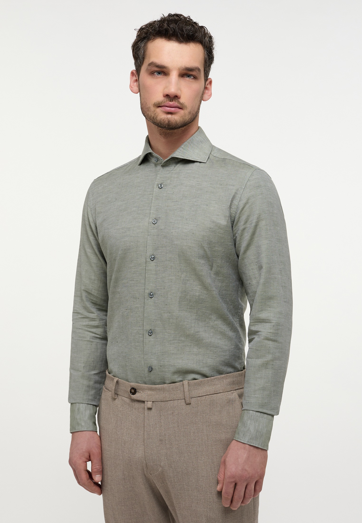 Eterna Langarmhemd "SLIM FIT" EASY IRON (bügelleicht) günstig online kaufen