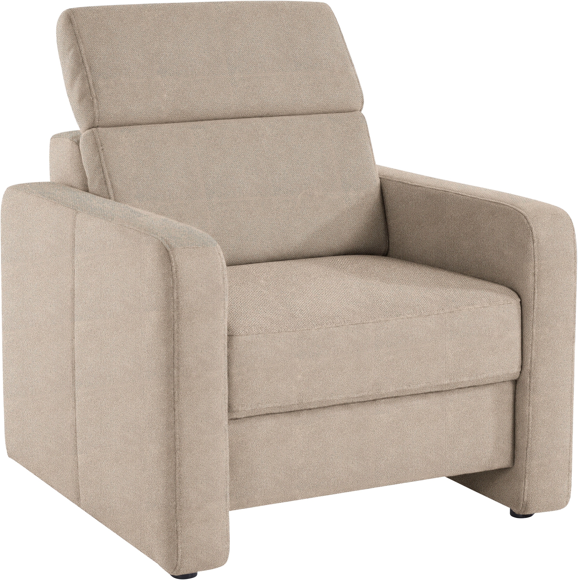 sit&more Sessel »Bologna«, mit Federkern, inklusive Kopfteilverstellung