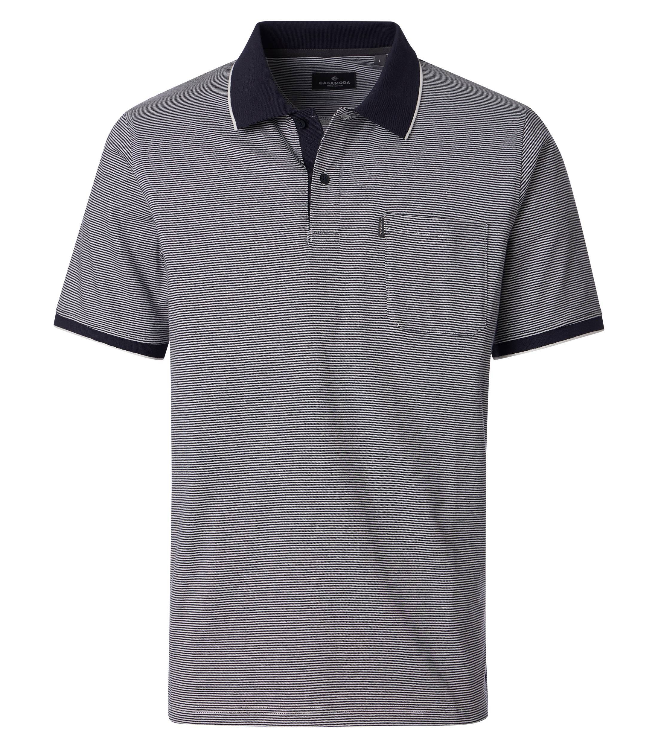 CASAMODA Poloshirt "CASAMODA Polo-Shirt gestreift"