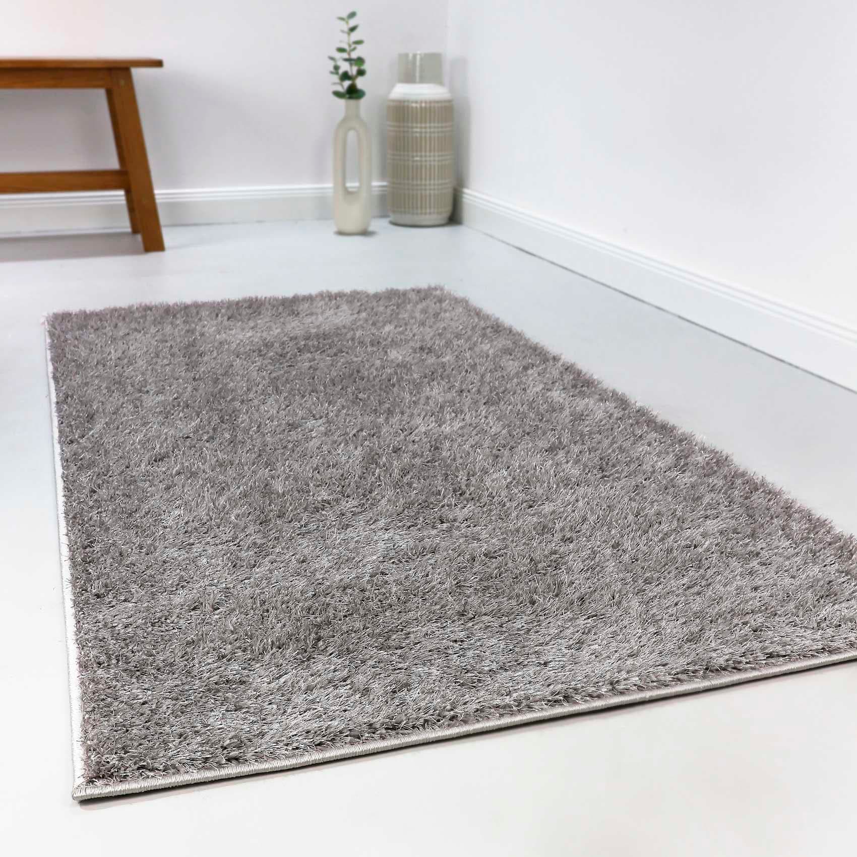 Esprit Hochflor-Läufer "Swagger Shag", rechteckig, 30 mm Höhe, Wohnzimmer, Schlafzimmer, uni, waschbar, mit Antirutschbe