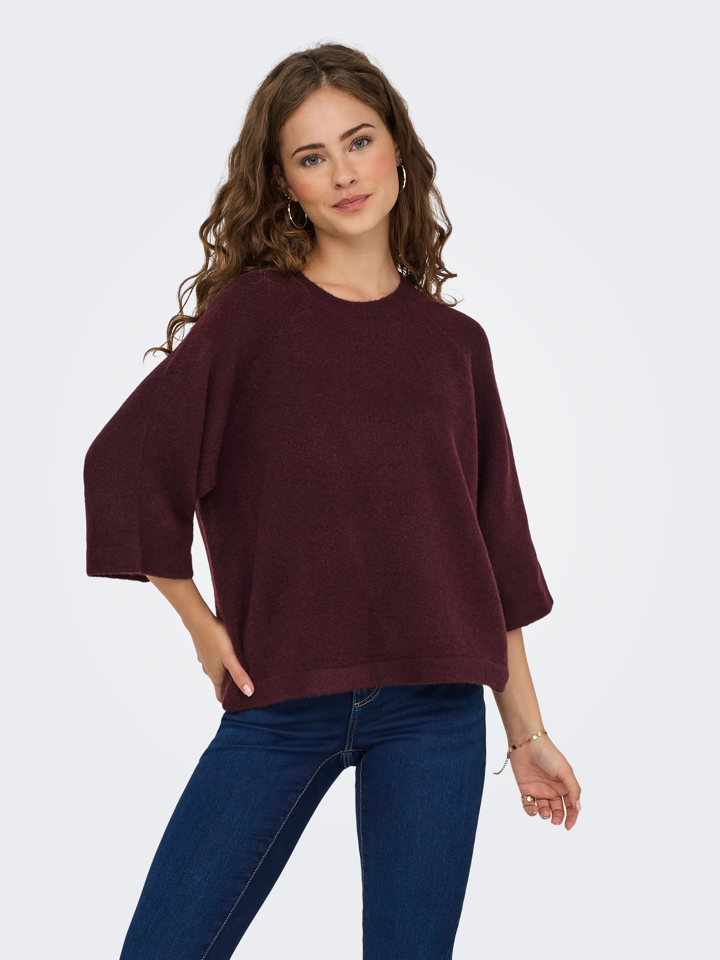 ONLY Strickpullover "ONLSIMONI 3/4 PULLOVER KNT NOOS" günstig online kaufen