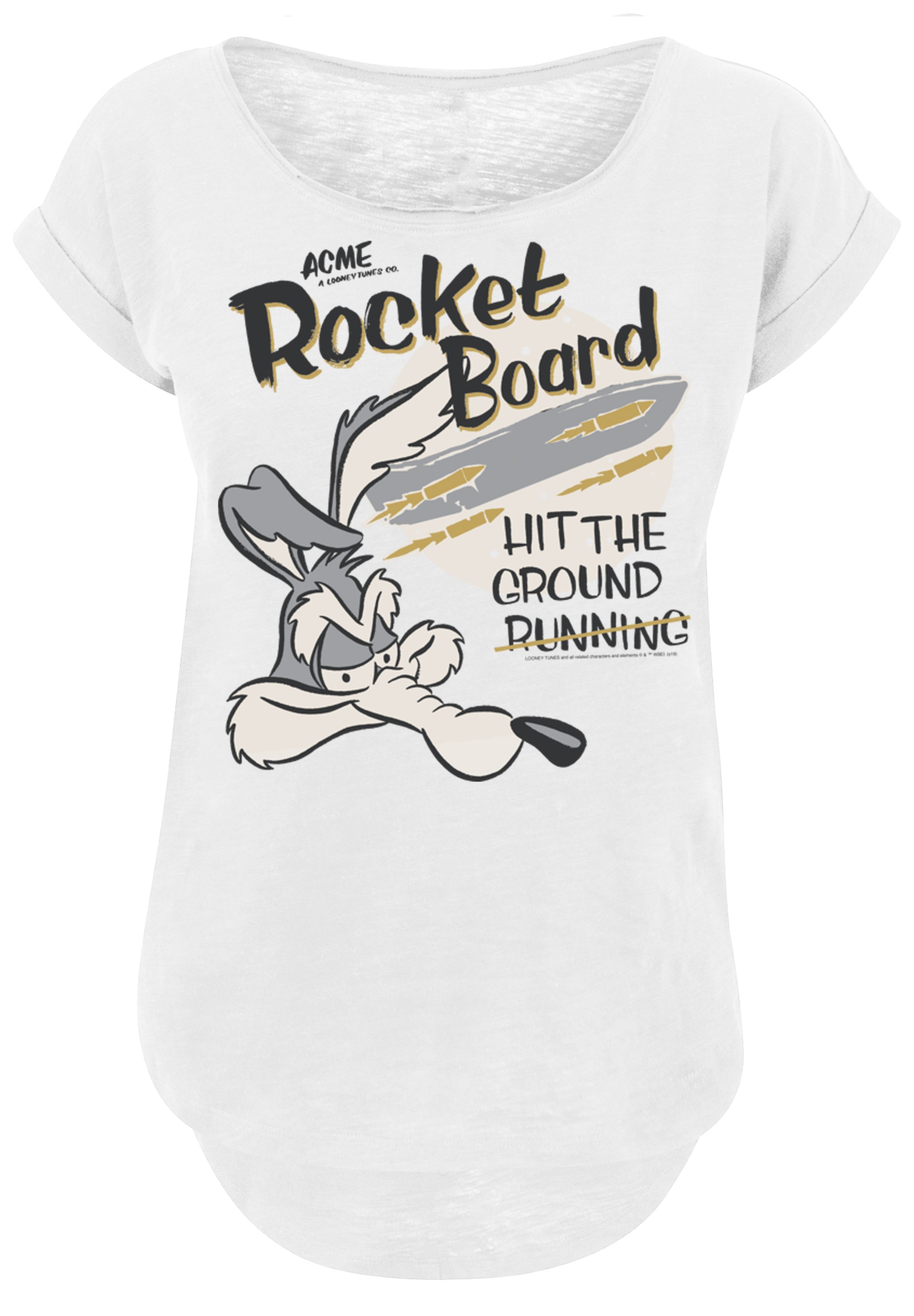 F4NT4STIC T-Shirt »Looney Tunes Wile E Rocket Board Cartoon«, Print