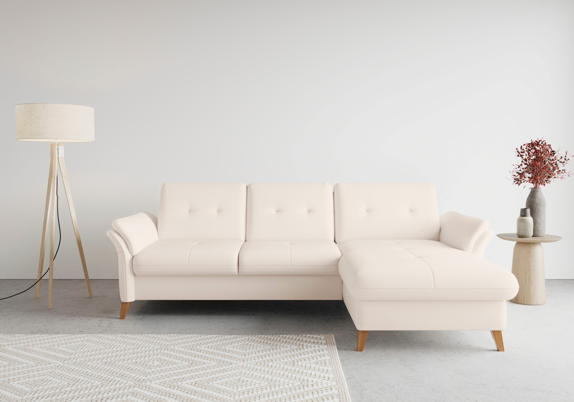 sit&more Ecksofa "Göteborg", Sitztiefenverstellung und Federkern, wahlweise günstig online kaufen