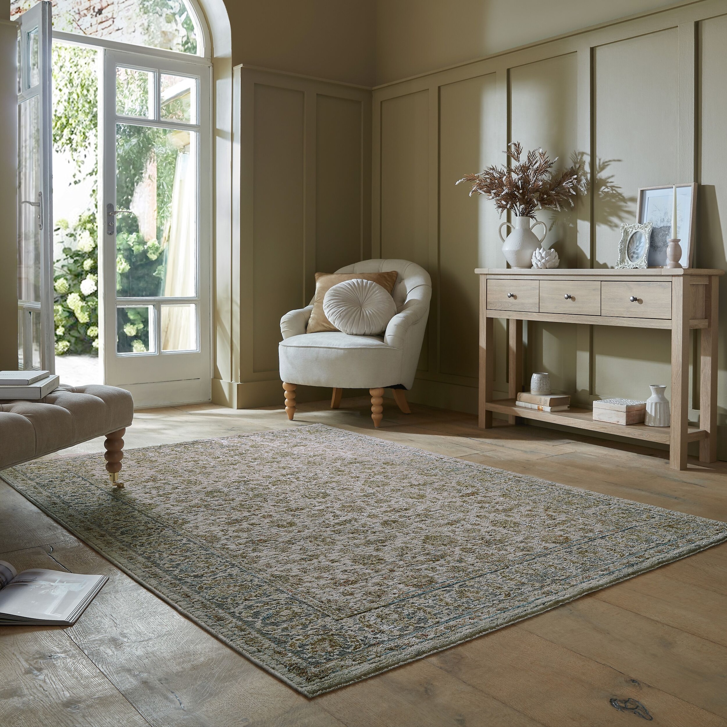 FLAIR RUGS Teppich "Zetta Vintage" rechteckig 7 mm Höhe mit recyceltem Mate günstig online kaufen