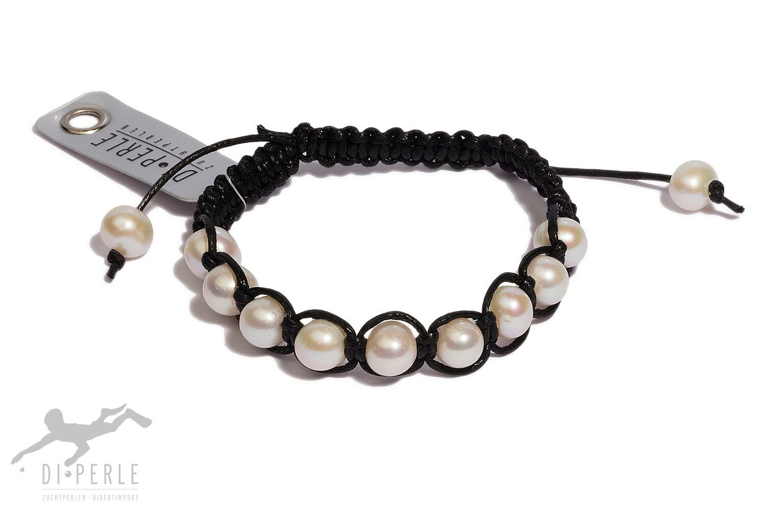 DI PERLE Apyrankė »Damen Perlenschmuck Süsswass...