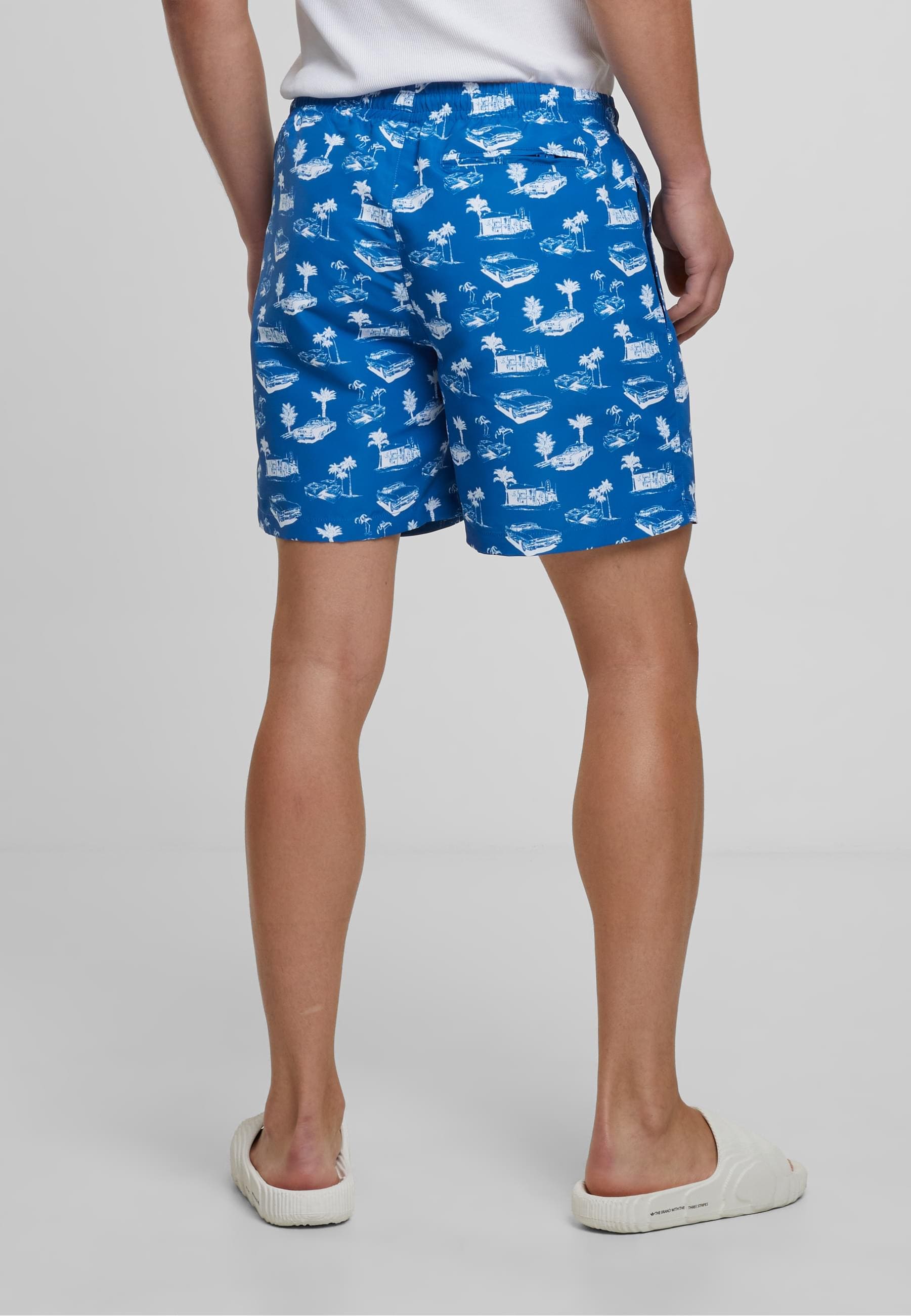 URBAN CLASSICS Badeshorts »Urban Classics Herren Pattern Swim Shorts«