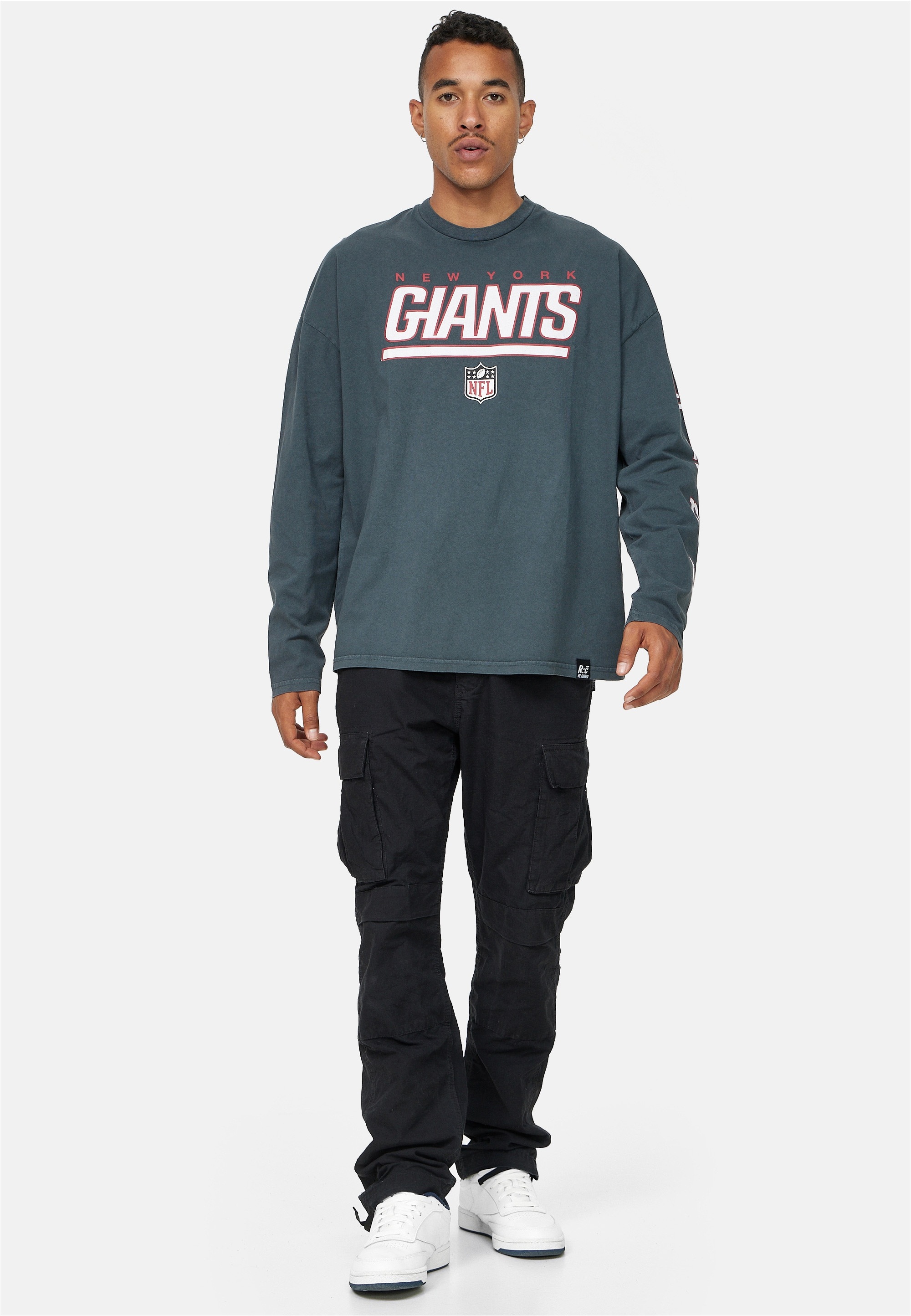 Recovered Langarmshirt "NFL New York Giants Oversized L/S Washed", (1 tlg.) günstig online kaufen