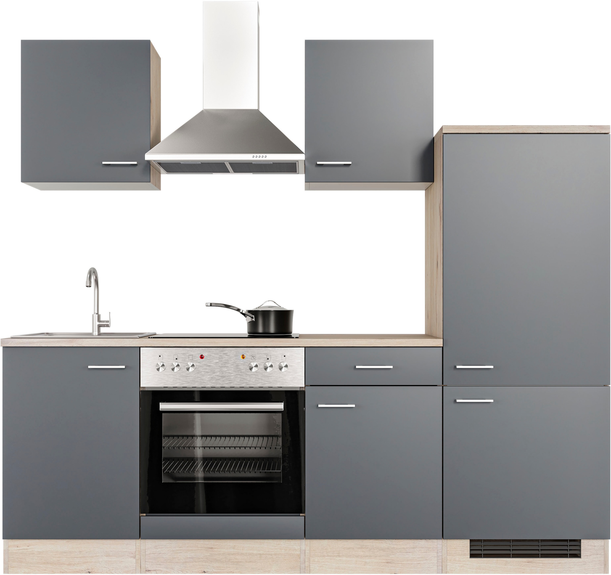 Flex-Well Küche »Morena«, mit E-Geräten, Breite 220 cm, in vielen  Farbvarianten erhältlich kaufen | BAUR