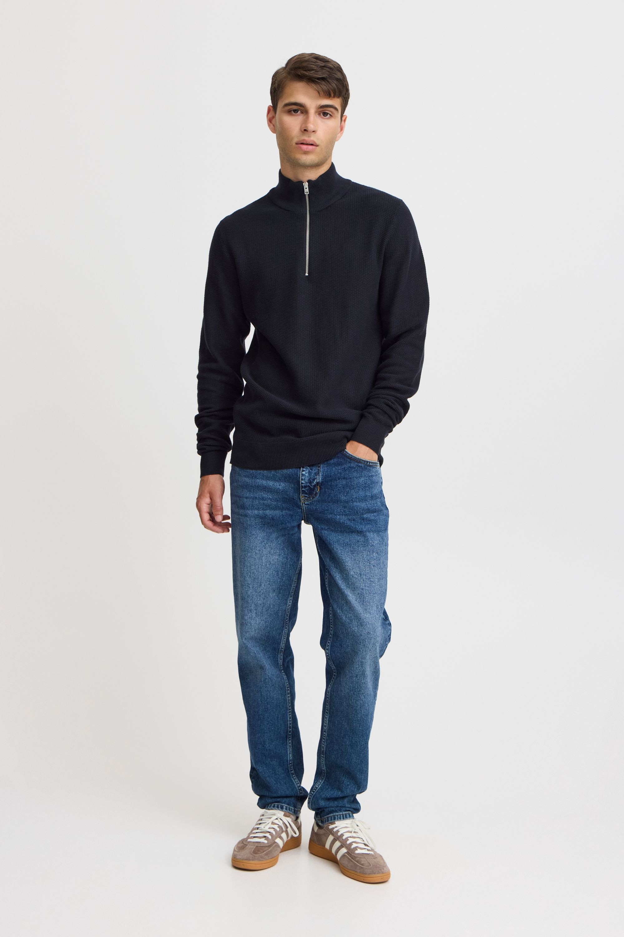 Casual Friday Troyer "Troyer CFKARL 0160 structured halfzip knit" günstig online kaufen