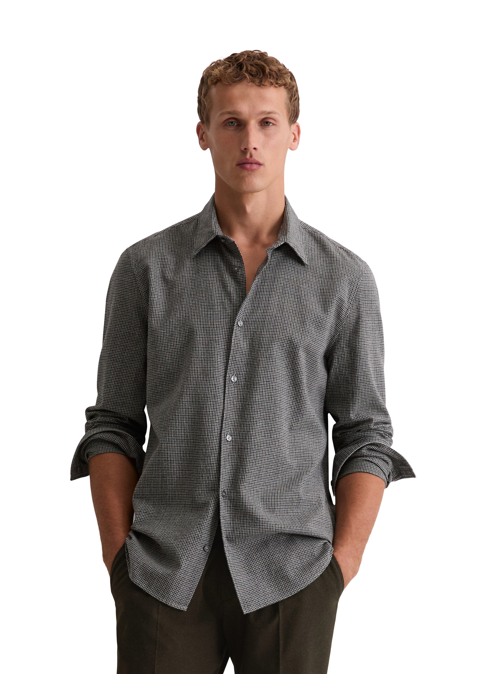 Marc OPolo Langarmhemd "aus Bio-Baumwoll-Flanell" günstig online kaufen