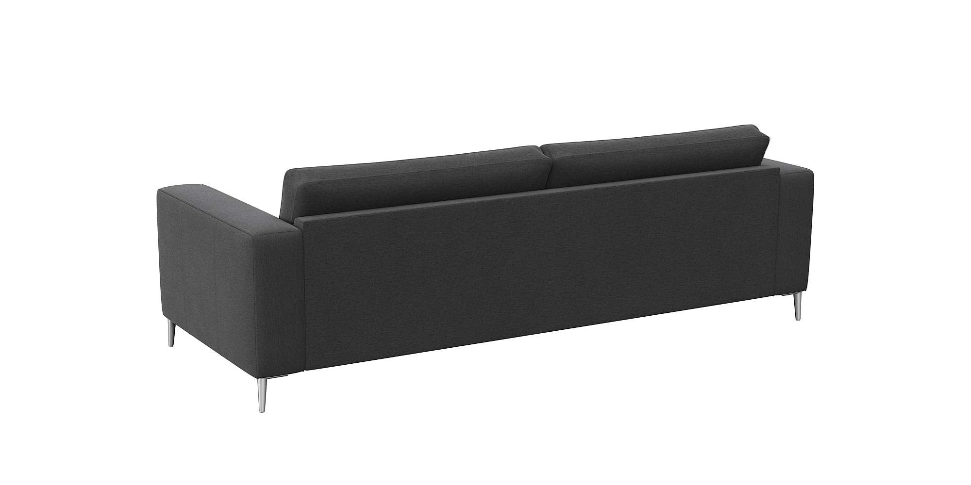 FLEXLUX 3-Sitzer »Fiore, super Sitzkomfort durch Kaltschaum im Sitz«, breite Armlehnen, Füße Alu