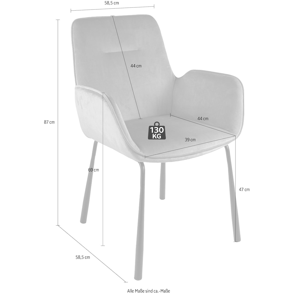 Kayoom Polsterstuhl »Stuhl Eliot 125«