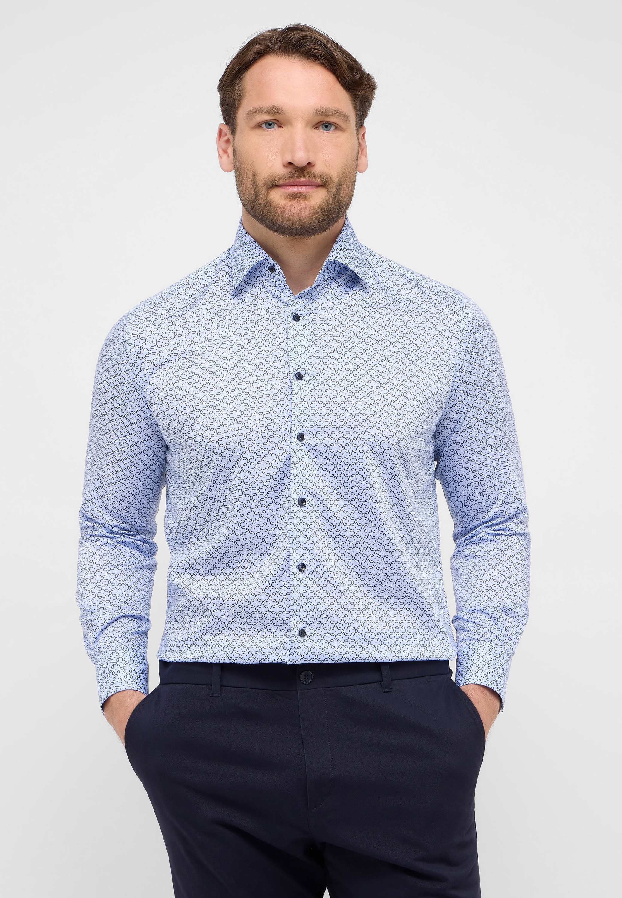 Eterna Langarmhemd "COMFORT FIT", NON IRON (bügelfrei) günstig online kaufen