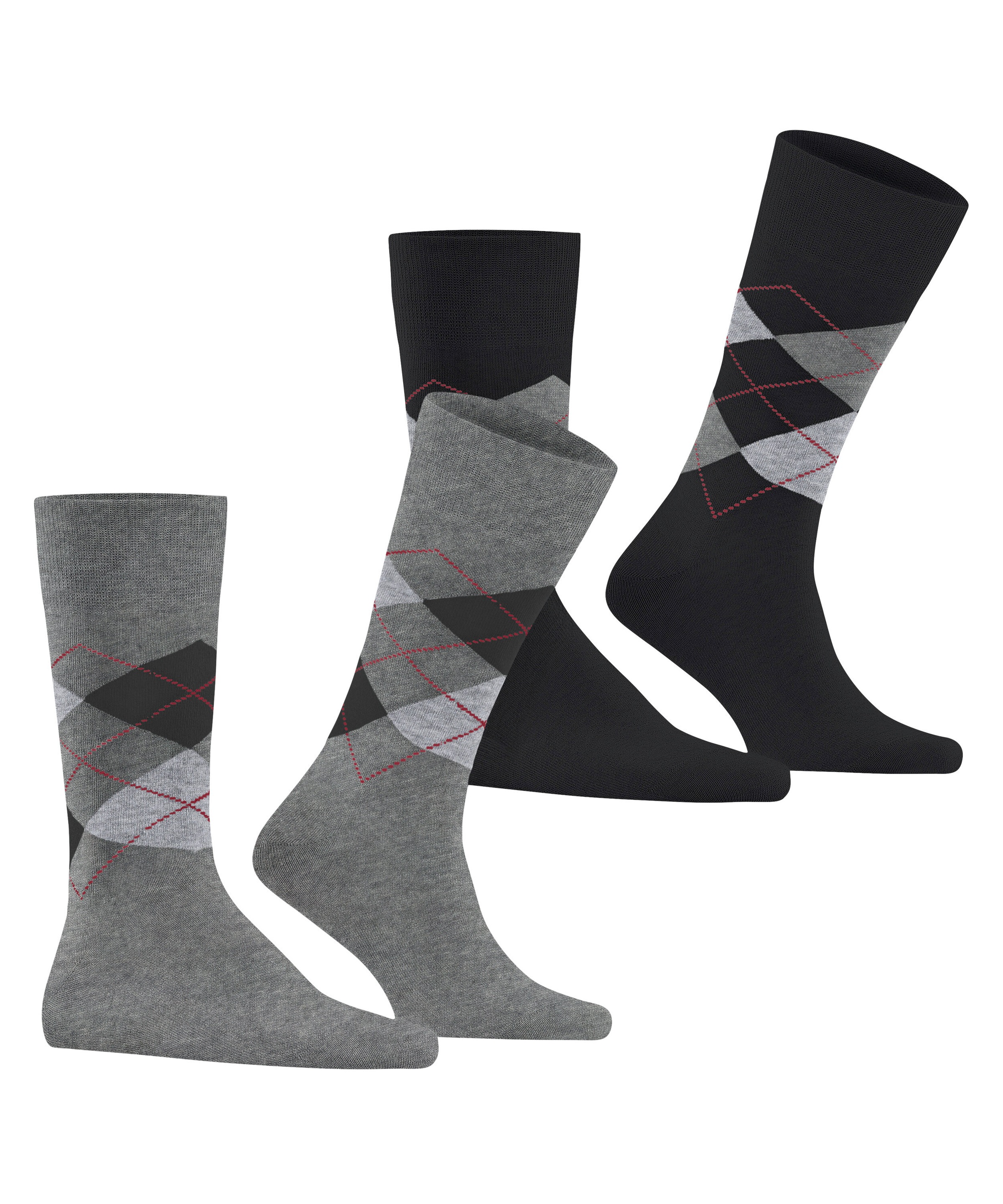 Burlington Socken "Everyday Argyle" 3er Pack, atmungsaktiv günstig online kaufen