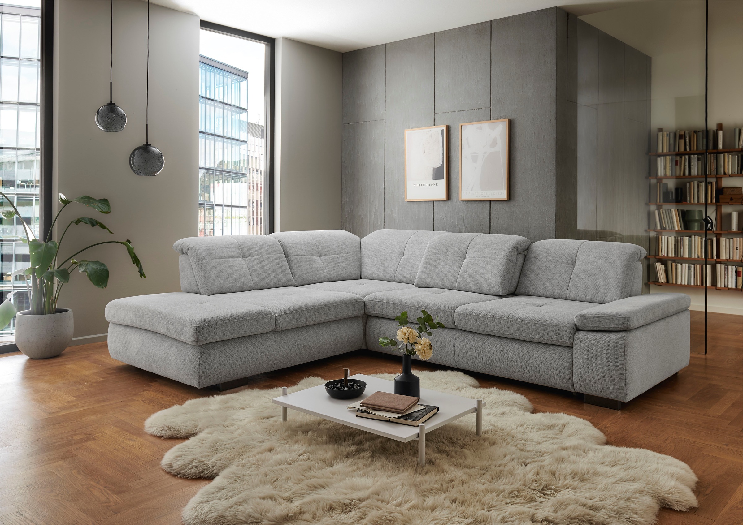 Die PlanBar Ecksofa »MP-IN16012 L-Form Kaltschaum-Polsterung«, inkl. Sitztiefenverstellung, optional mit Funktionen