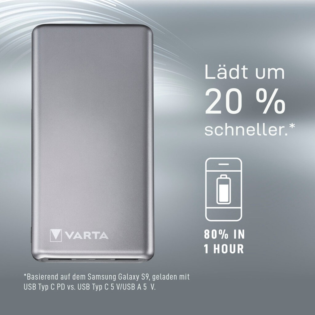 VARTA Powerbank »Power Bank Fast Energy 20000 mAh, inkl. Ladekabel«