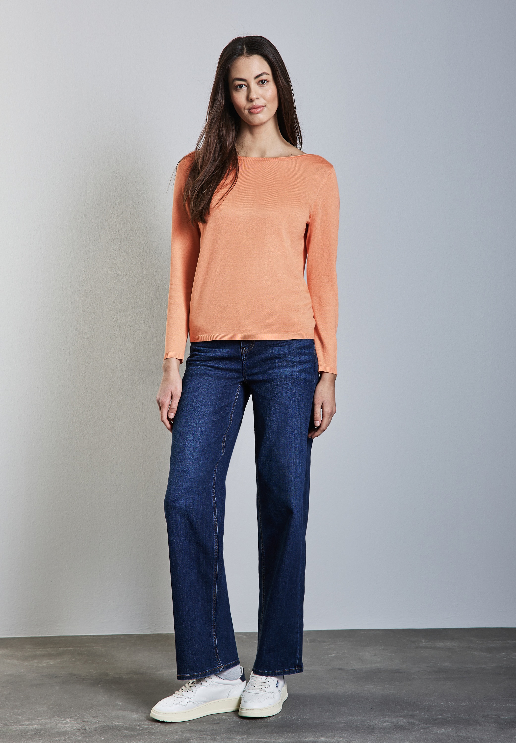 STREET ONE Strickpullover, mit U-Boot-Ausschnitt